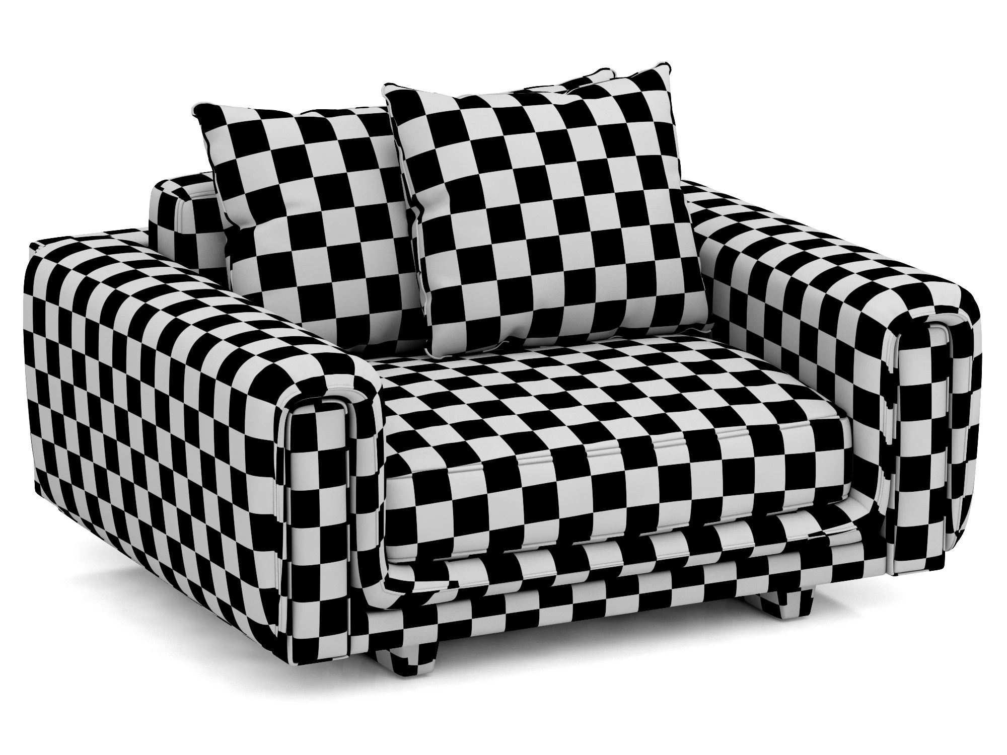 Roche Bobois UNDERLINE Loveseat — 3D model preview 11