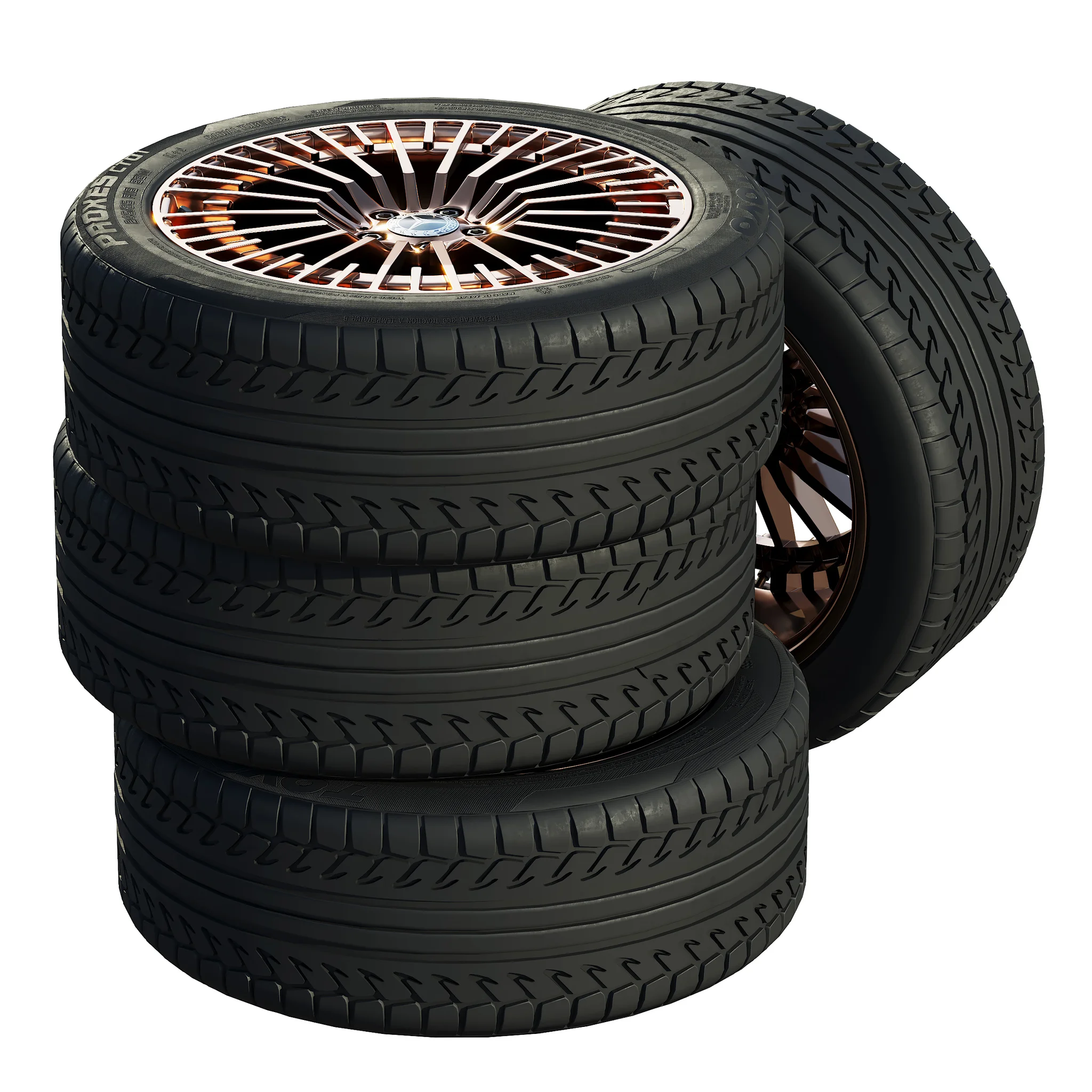 Mercedes Tires 4, 3D model preview 3
