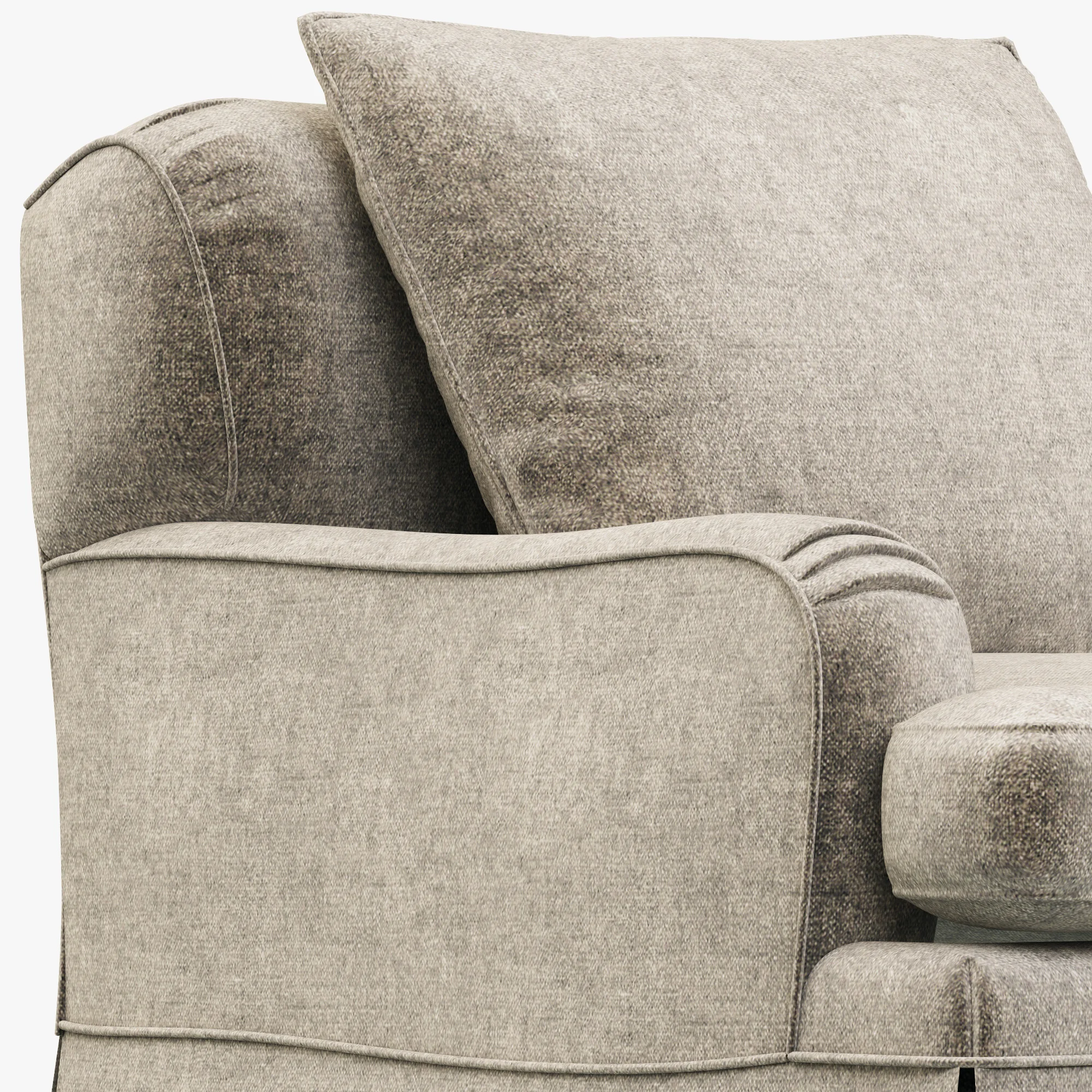 Restoration Hardware Belgian Classic Roll Arm Slipcovered Chair — 3D model preview 5