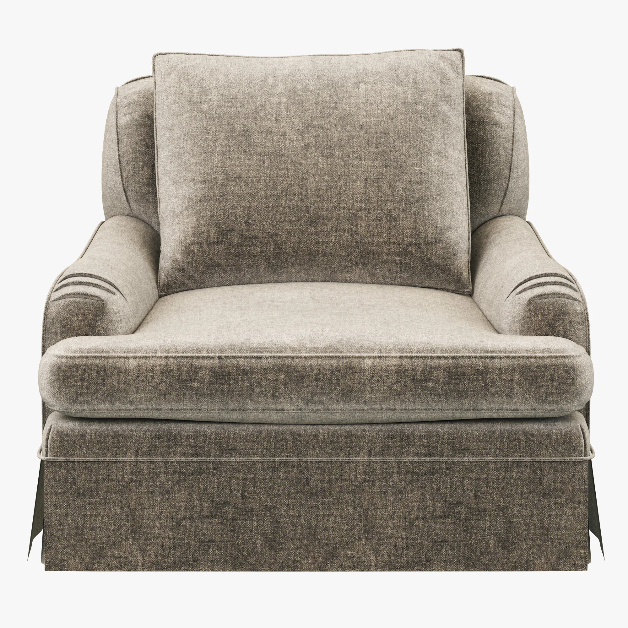 Restoration Hardware Belgian Classic Roll Arm Slipcovered Chair — 3D model preview 6