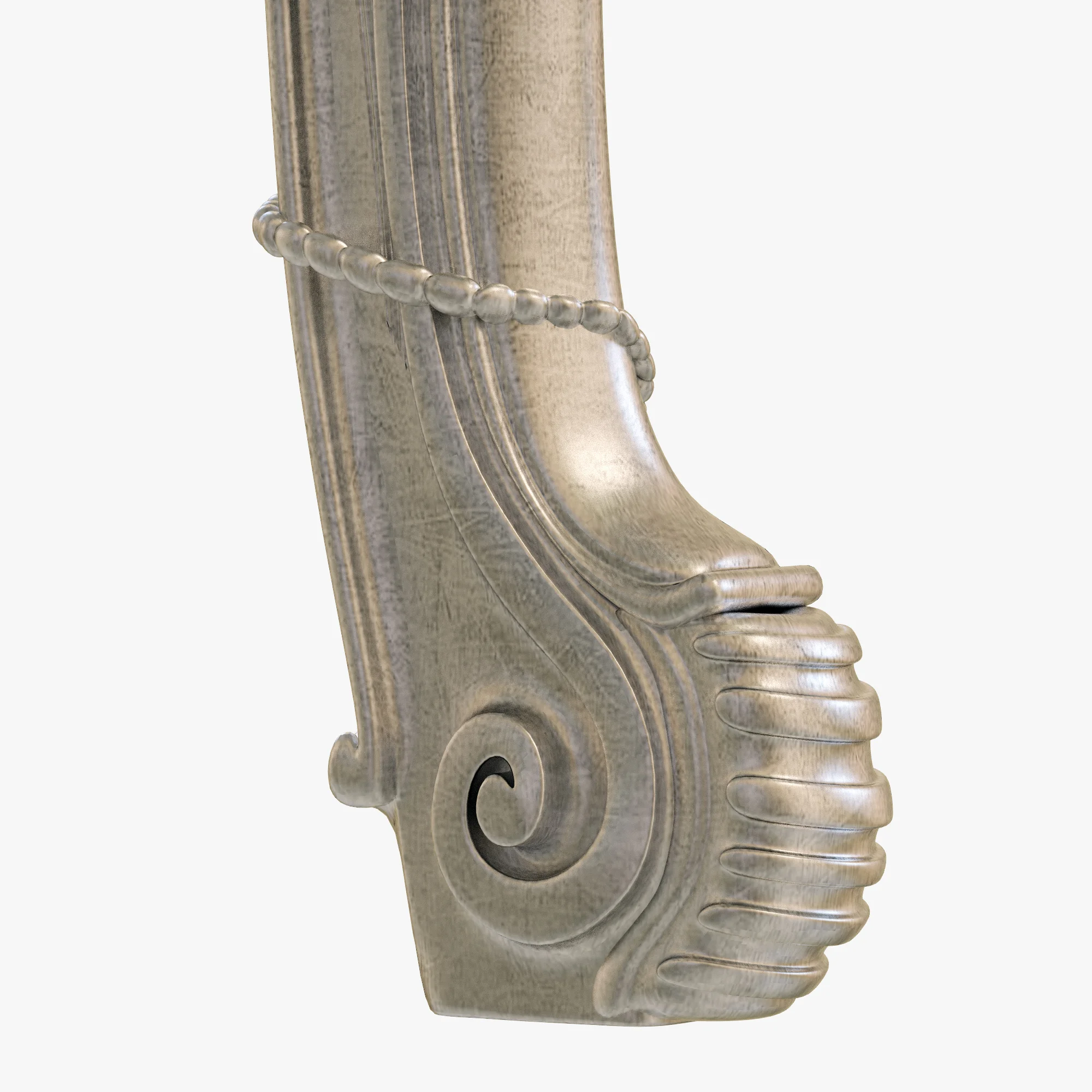 Kare Table Romantico Silver — 3D model preview 2