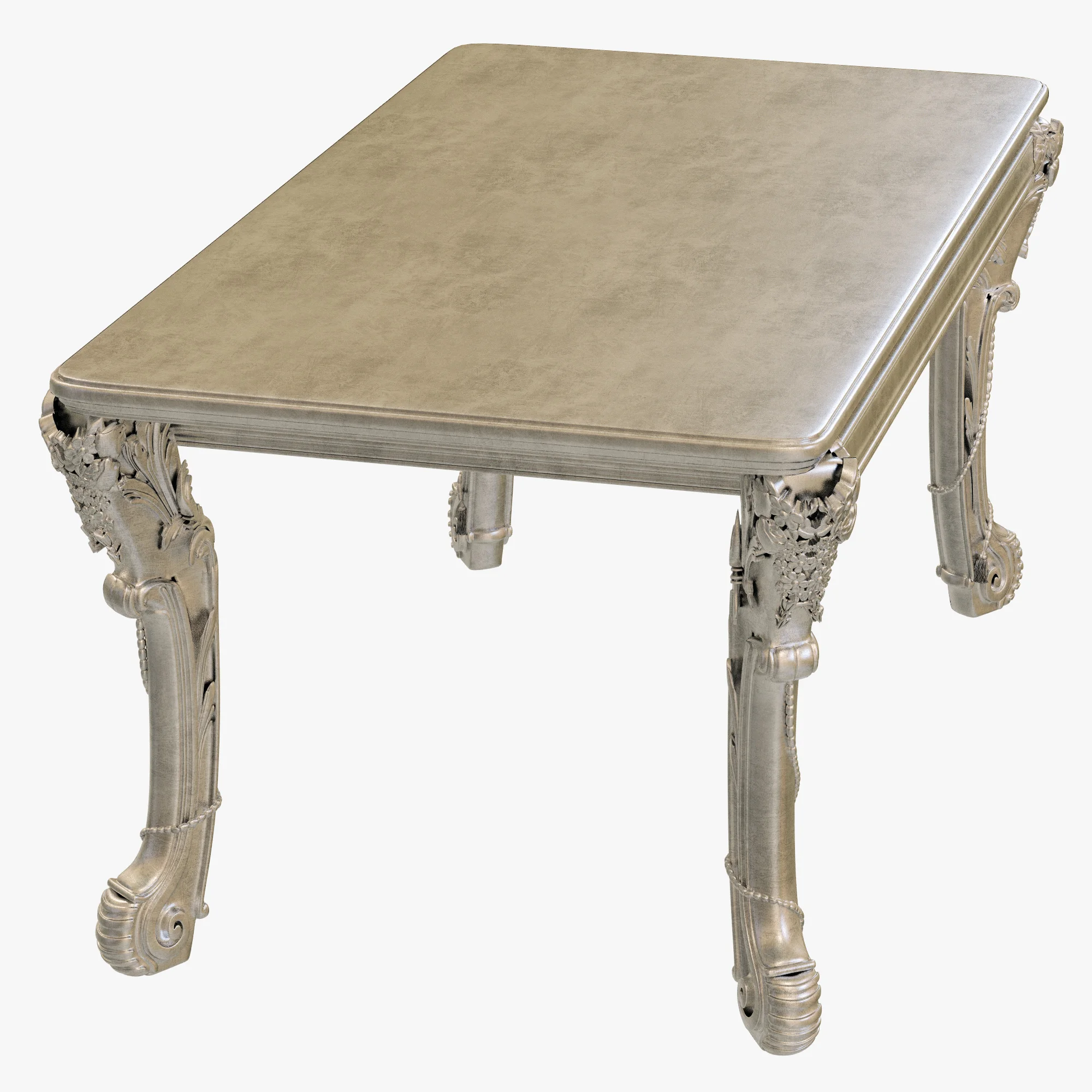 Kare Table Romantico Silver — 3D model preview 3