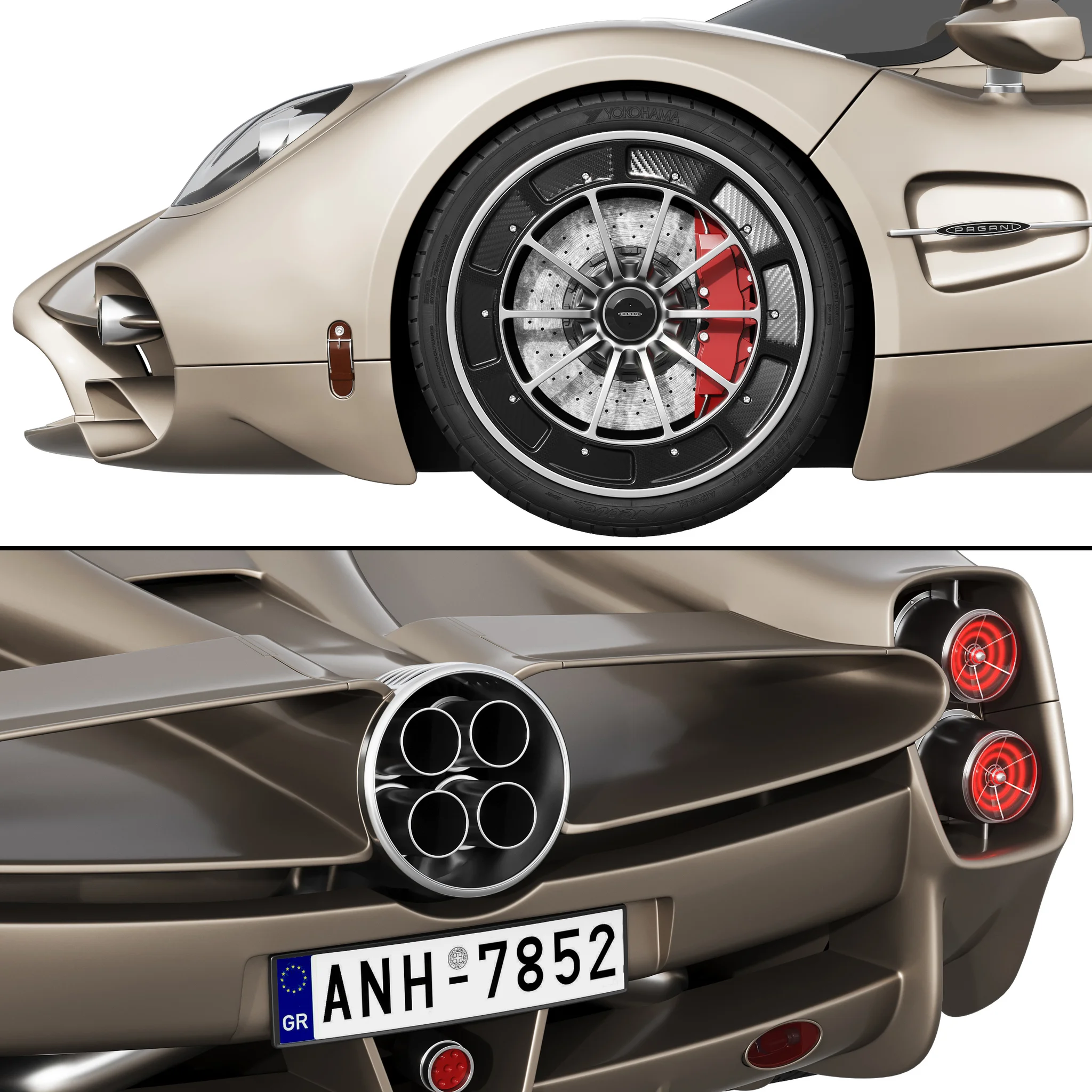 Pagani Utopia, 3D model preview 2