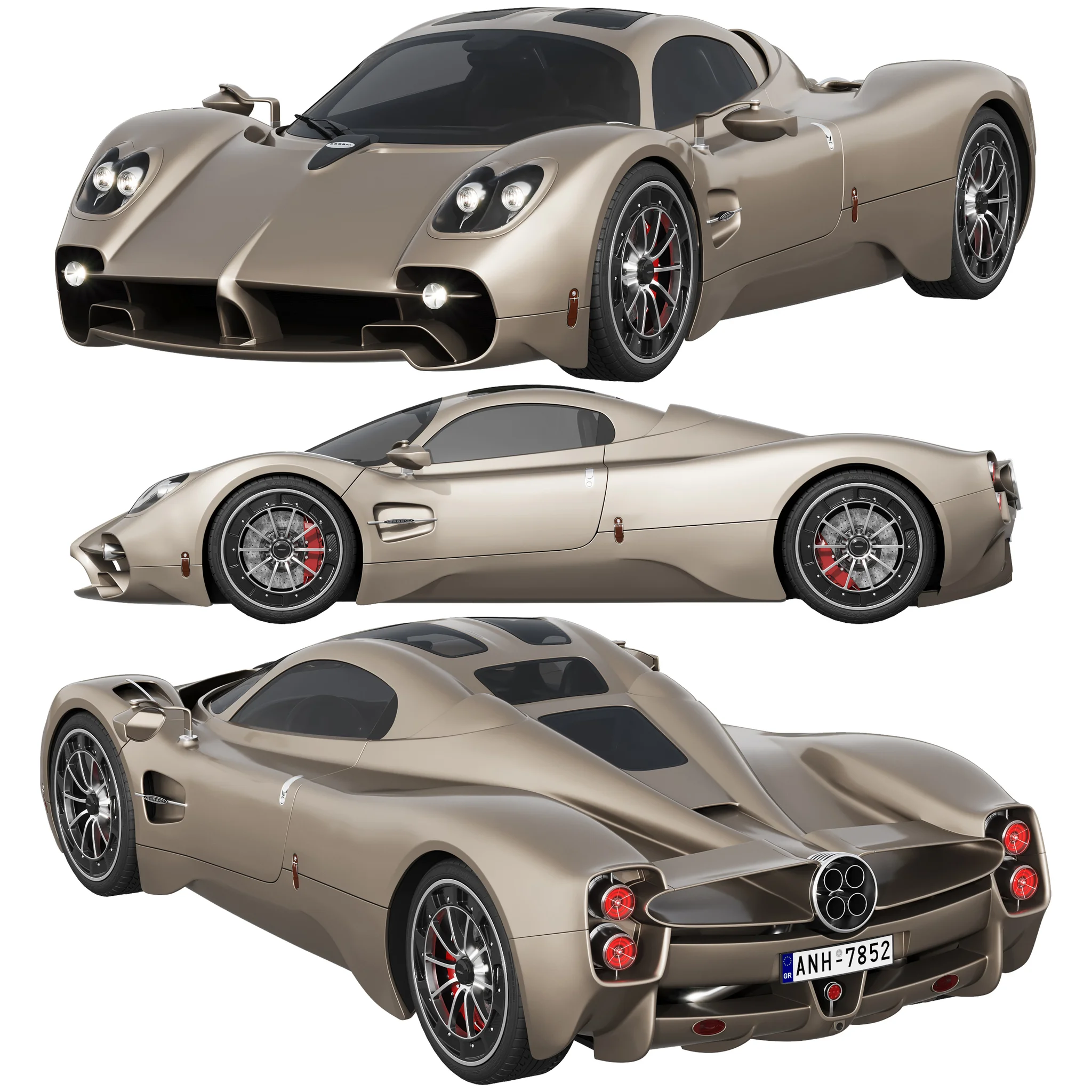 Pagani Utopia, 3D model preview 7