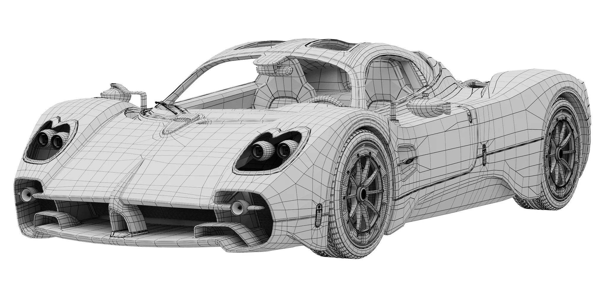 Pagani Utopia, 3D model preview 12