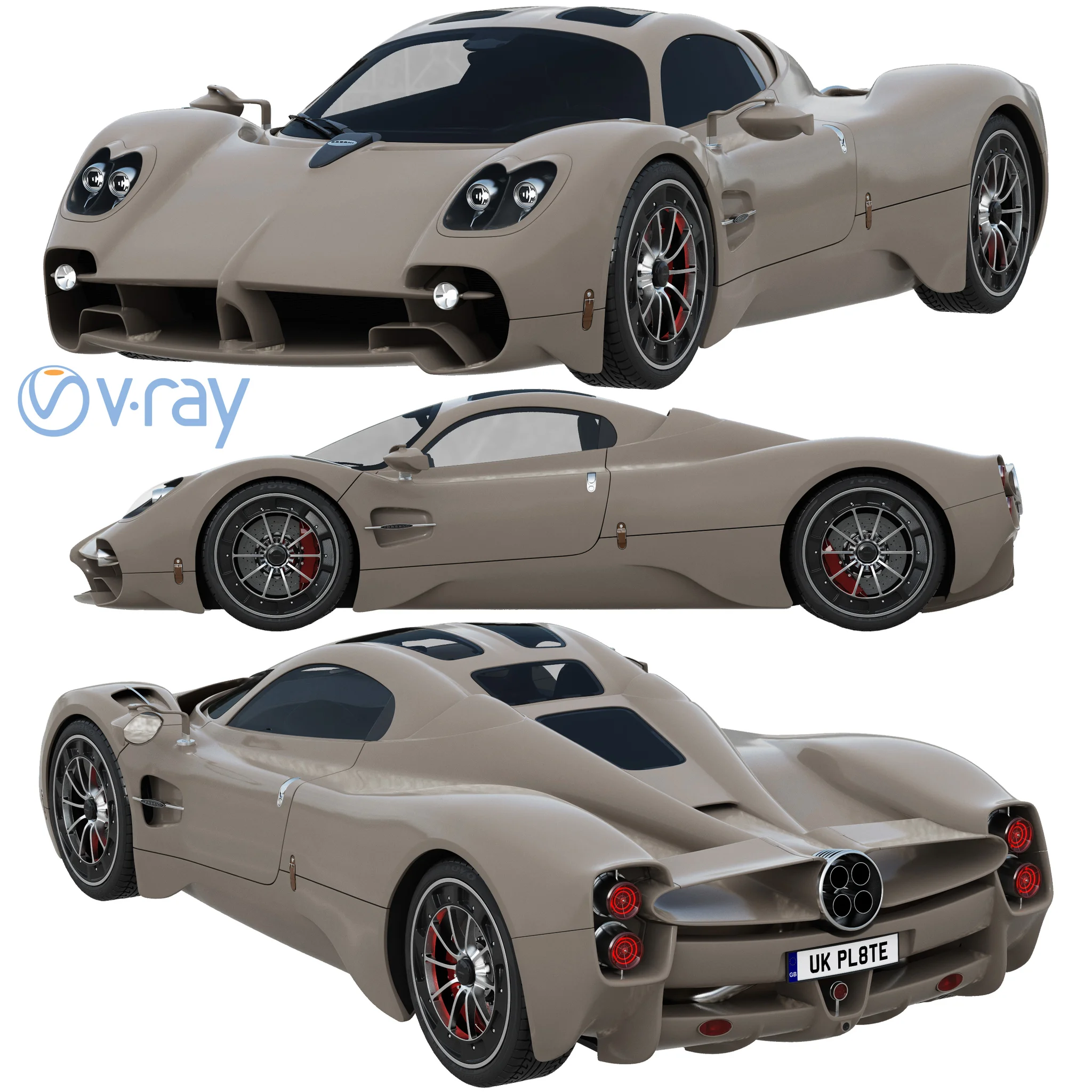 Pagani Utopia, 3D model preview 14