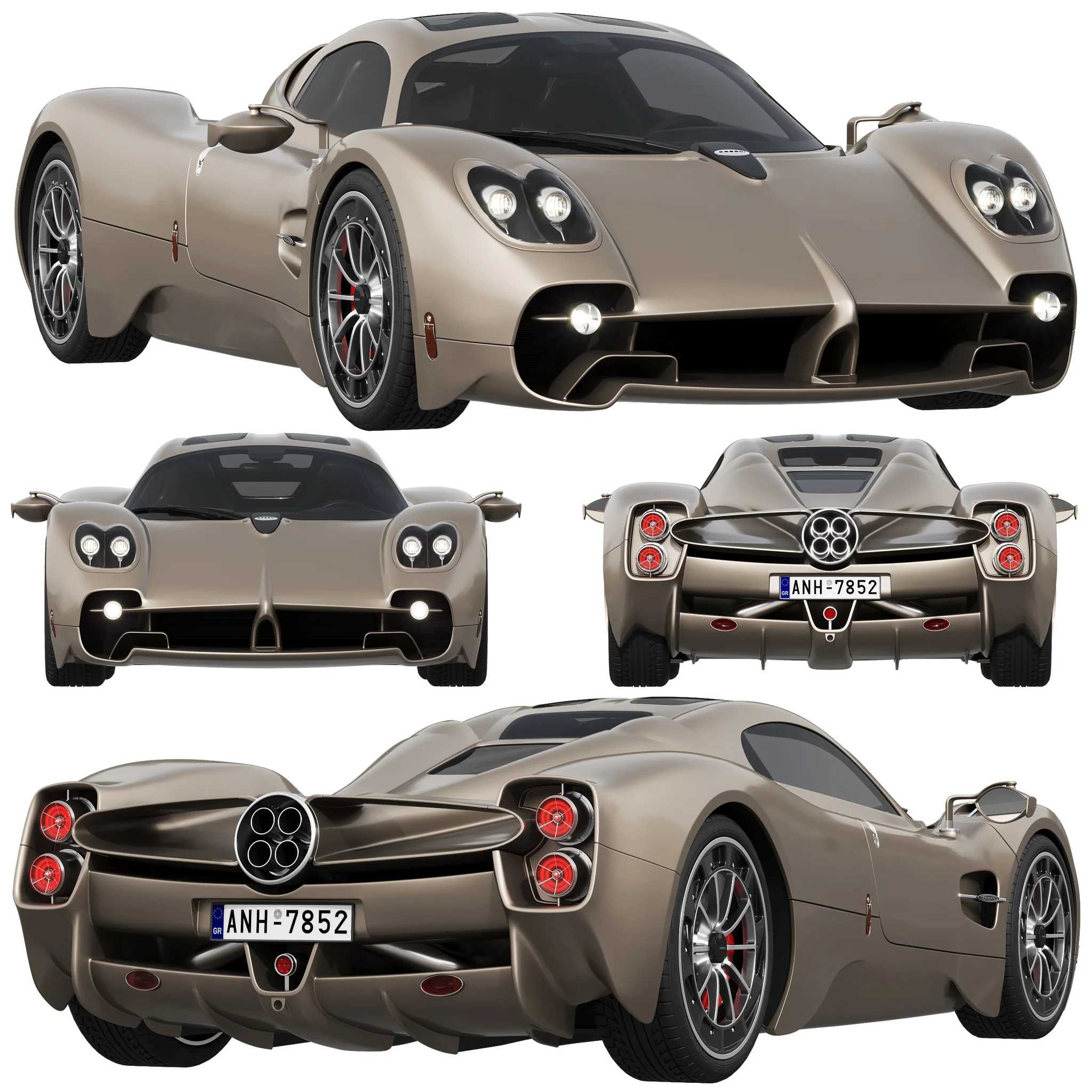 Pagani Utopia, 3D model preview 16