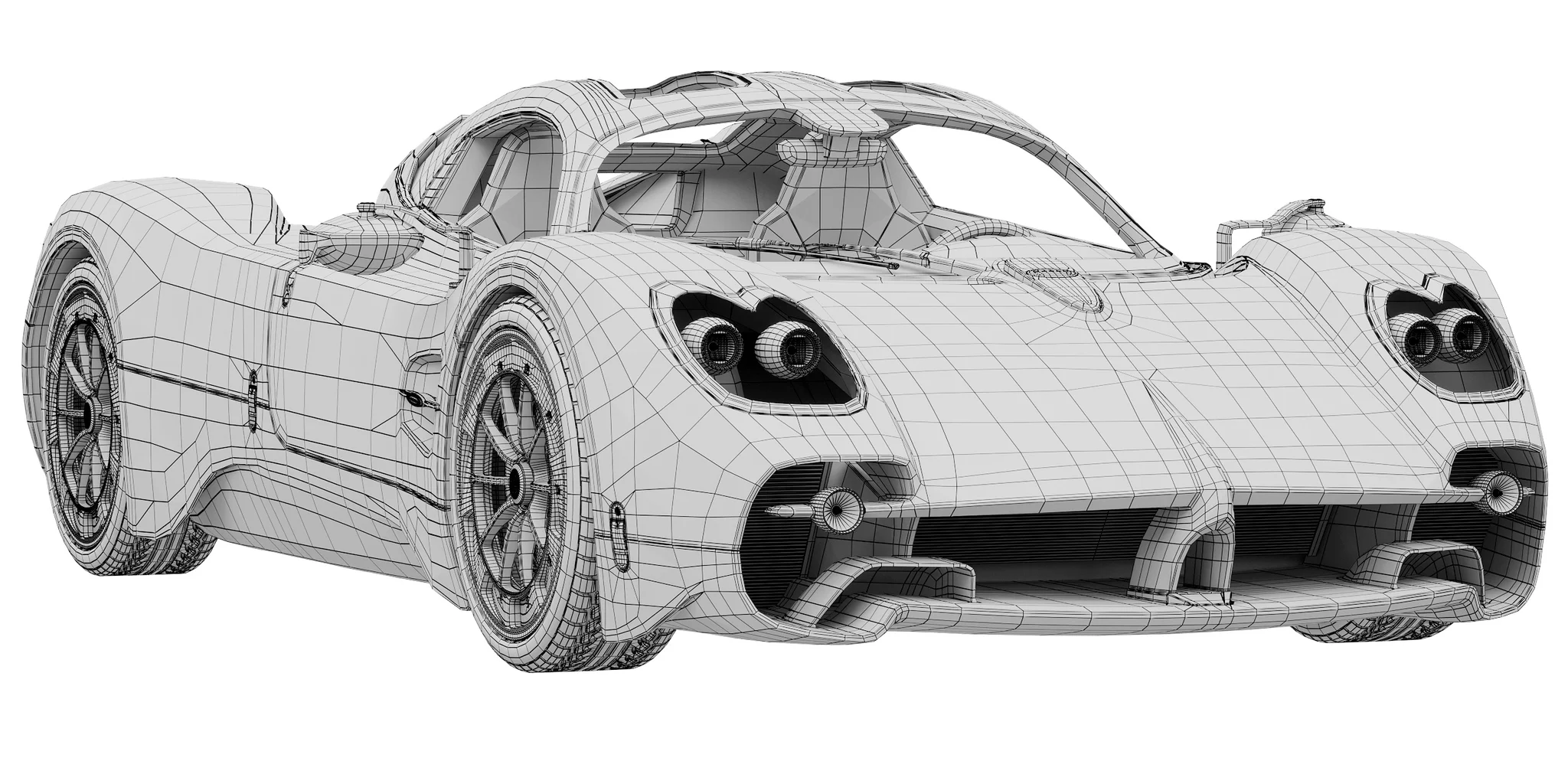 Pagani Utopia, 3D model preview 17