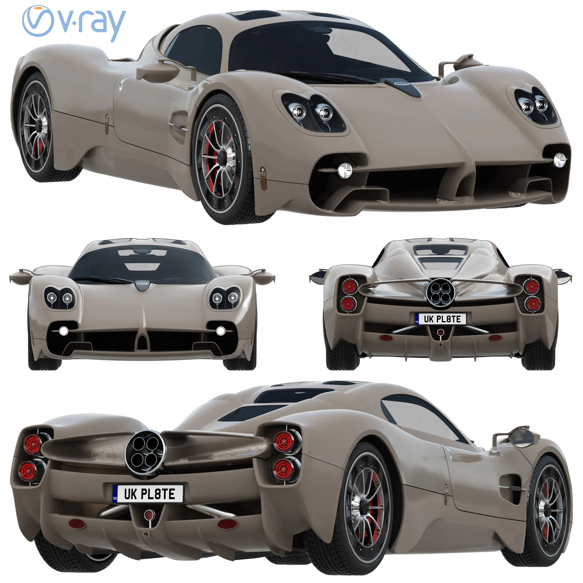 Pagani Utopia, 3D model preview 20