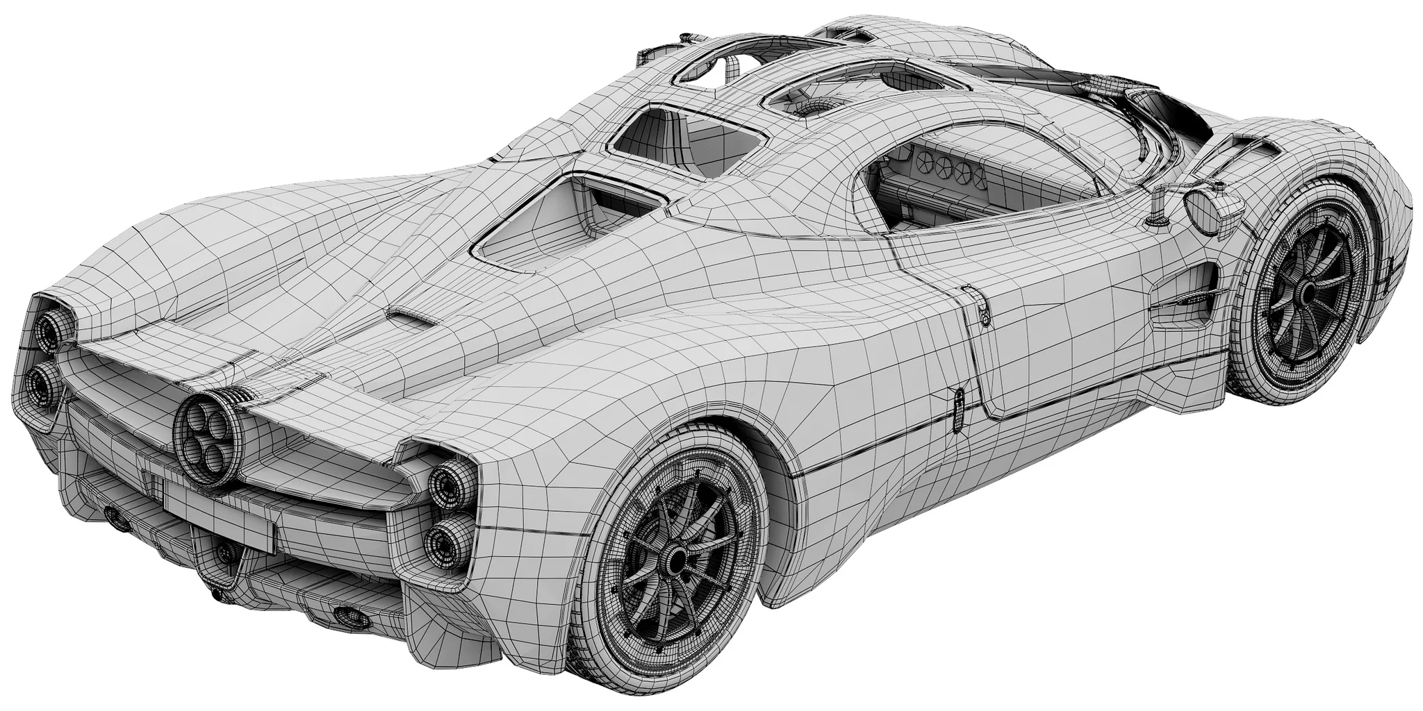 Pagani Utopia, 3D model preview 36