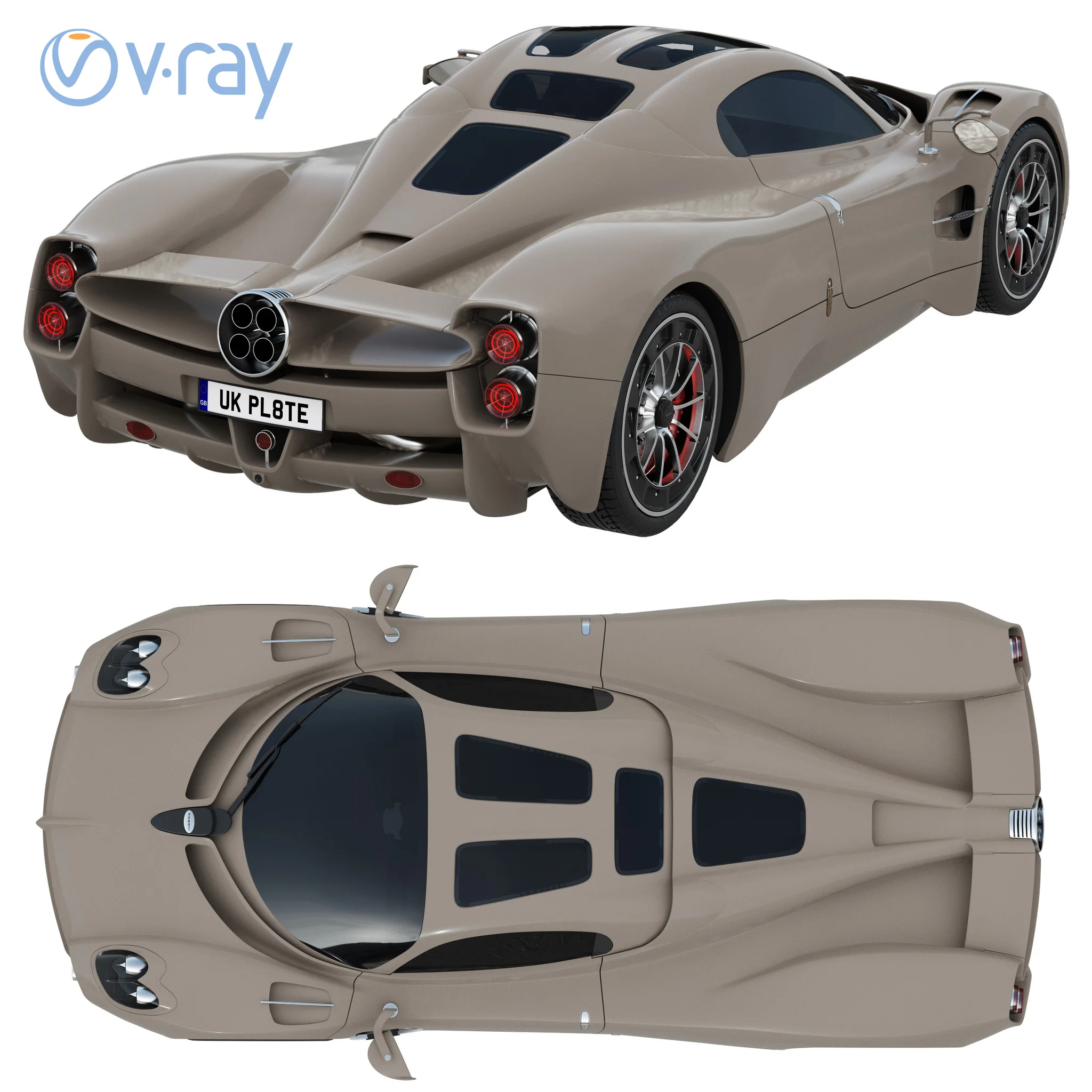 Pagani Utopia, 3D model preview 38