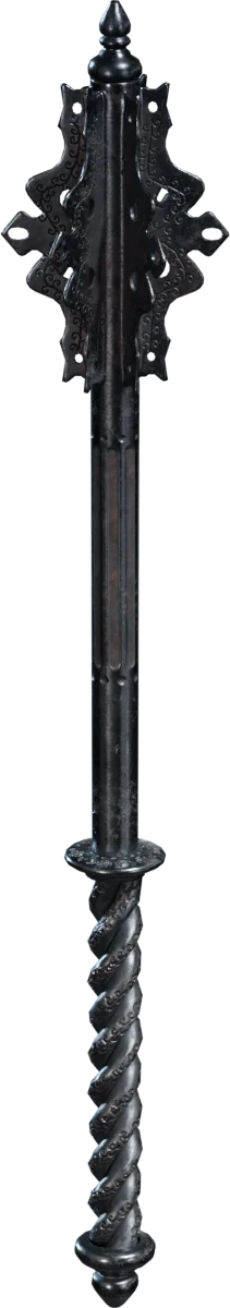 Ornate Medieval Mace with Twisted Handle