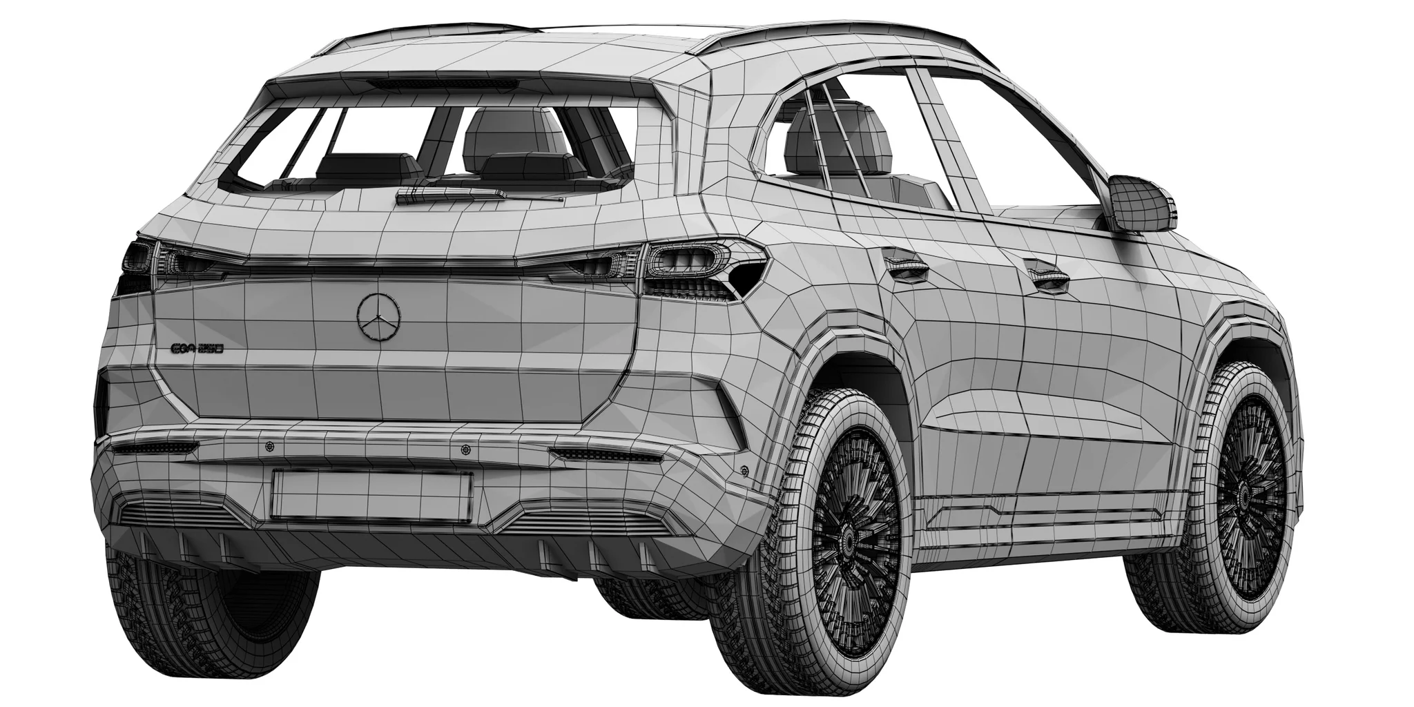 Mercedes Benz EQA, 3D model preview 8