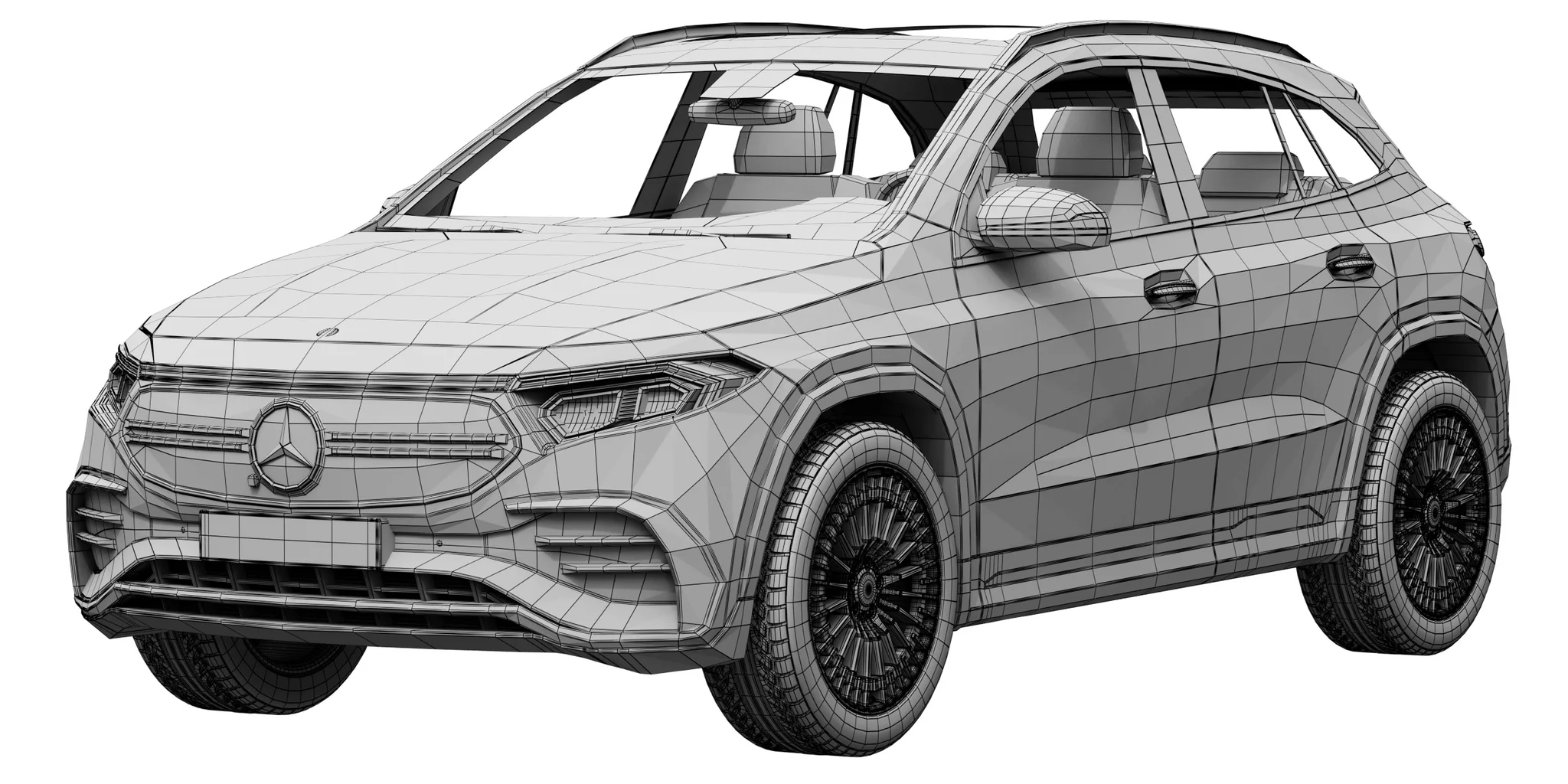 Mercedes Benz EQA, 3D model preview 12