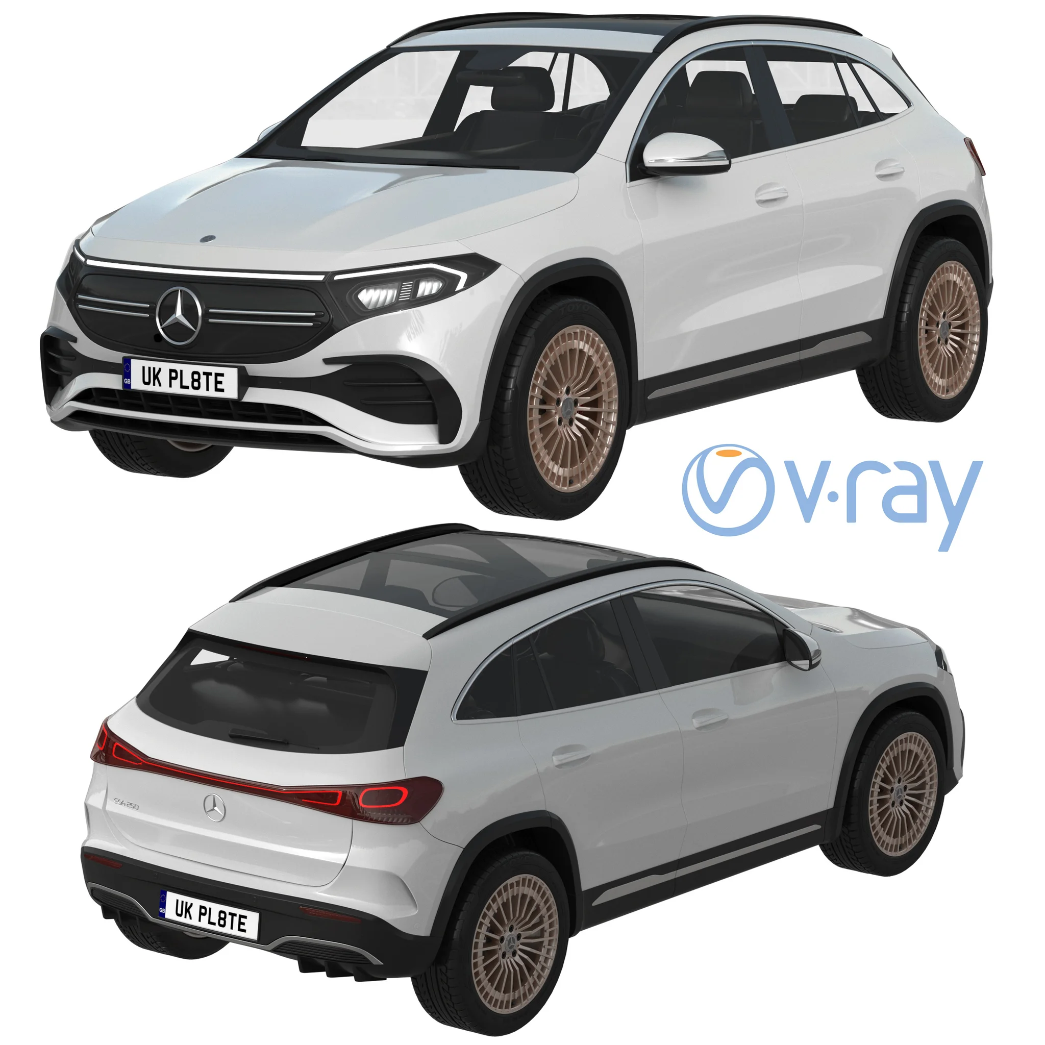 Mercedes Benz EQA, 3D model preview 14