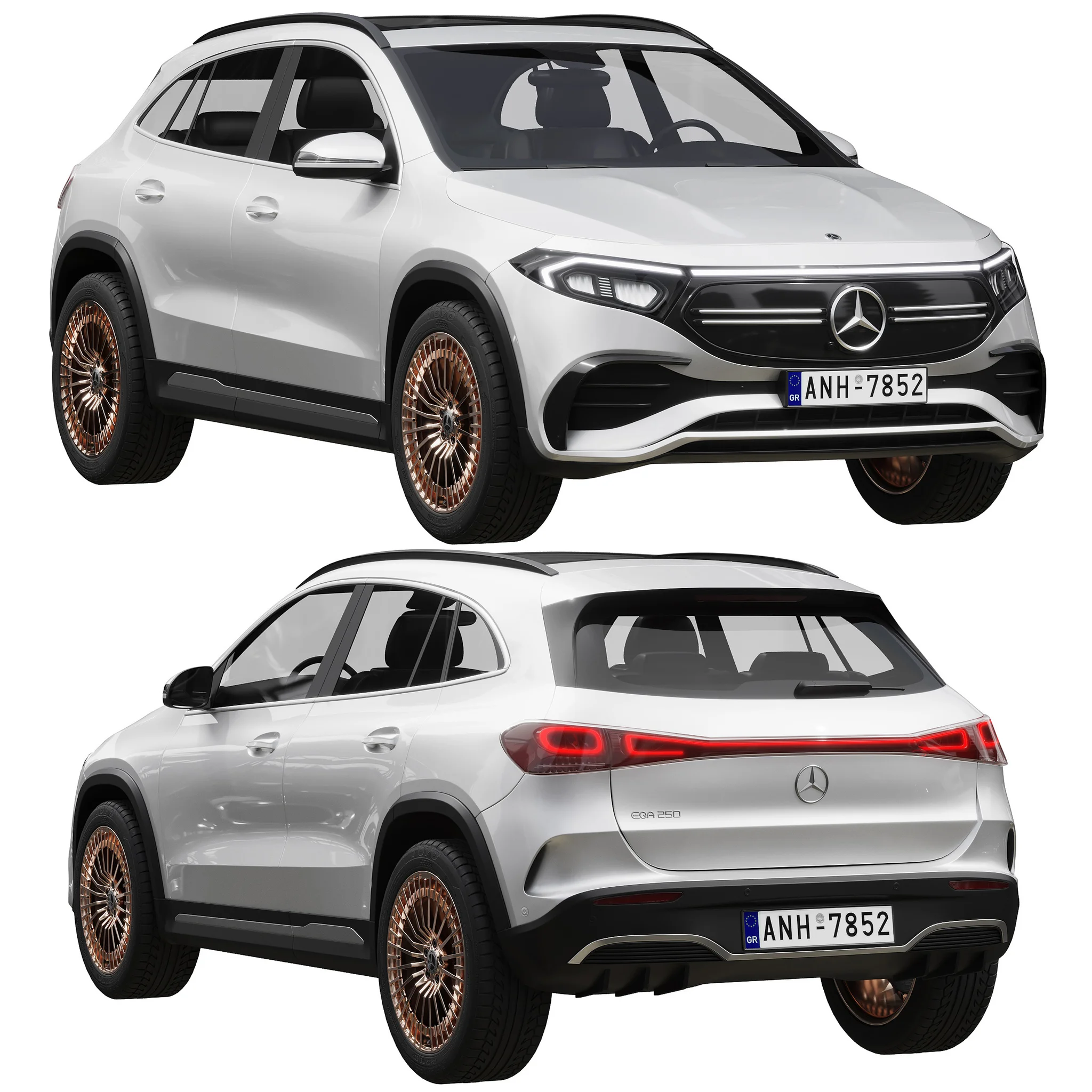 Mercedes Benz EQA, 3D model preview 16