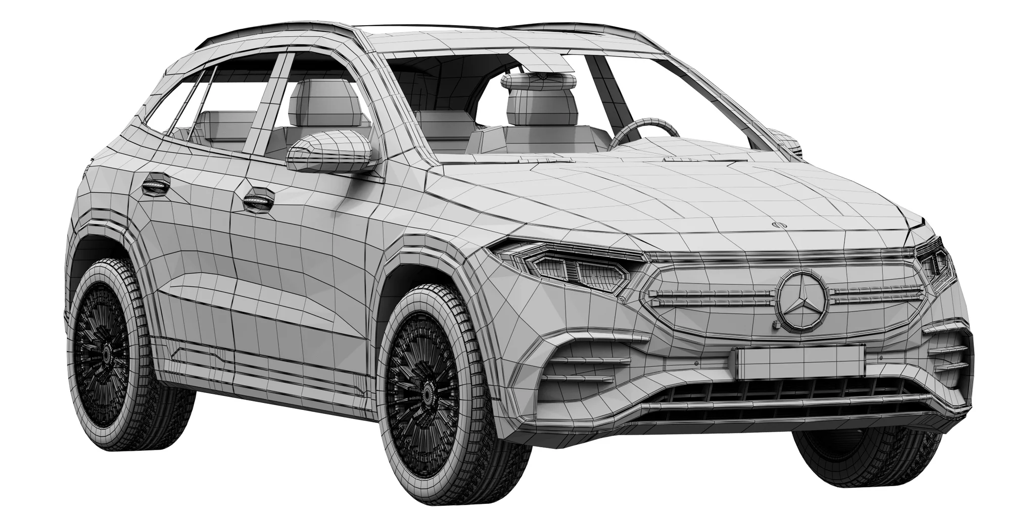 Mercedes Benz EQA, 3D model preview 17