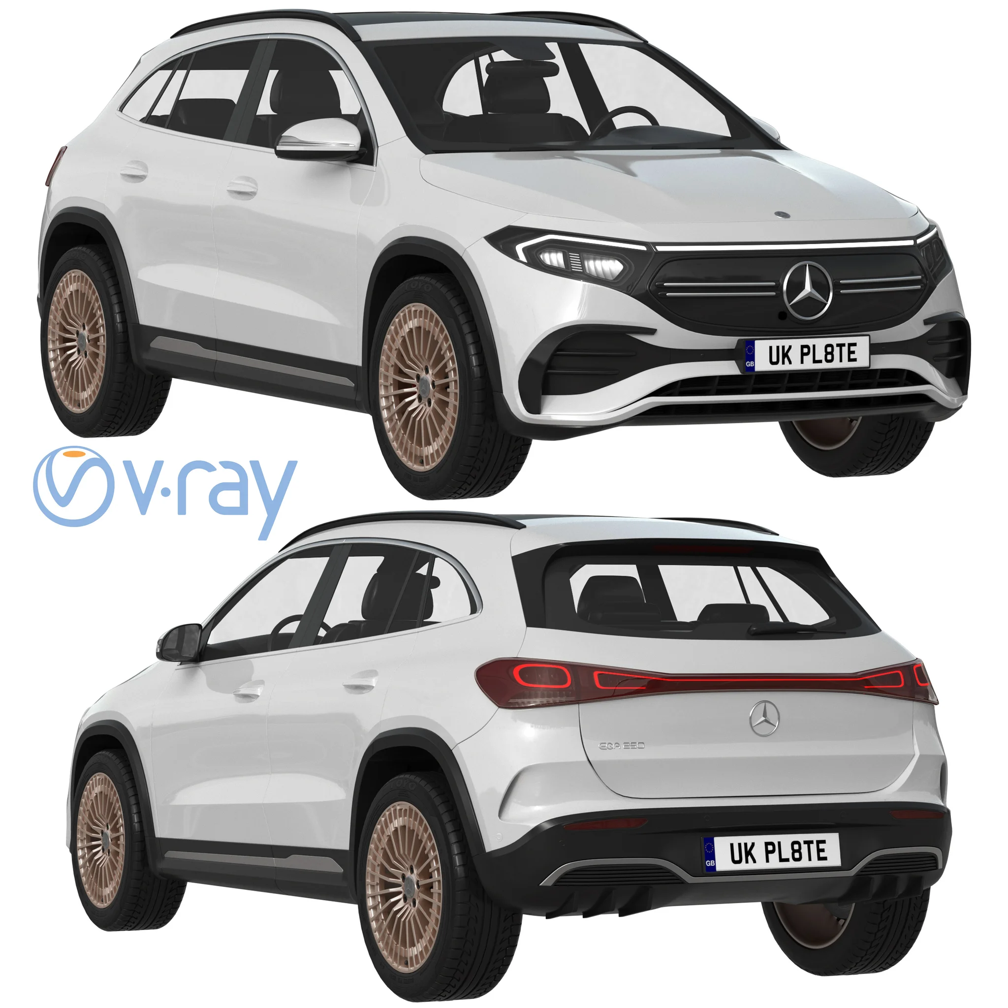 Mercedes Benz EQA, 3D model preview 20