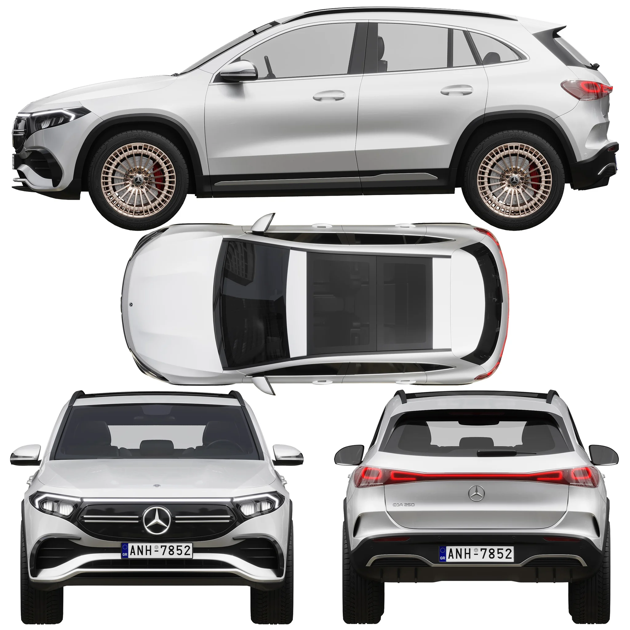 Mercedes Benz EQA, 3D model preview 27