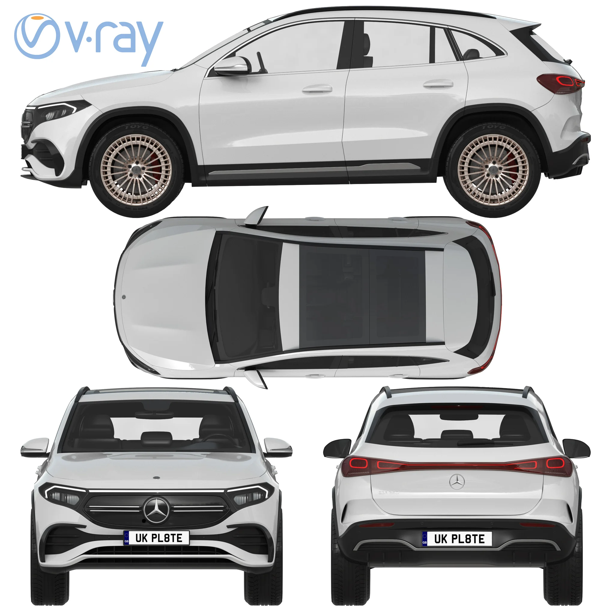 Mercedes Benz EQA, 3D model preview 29
