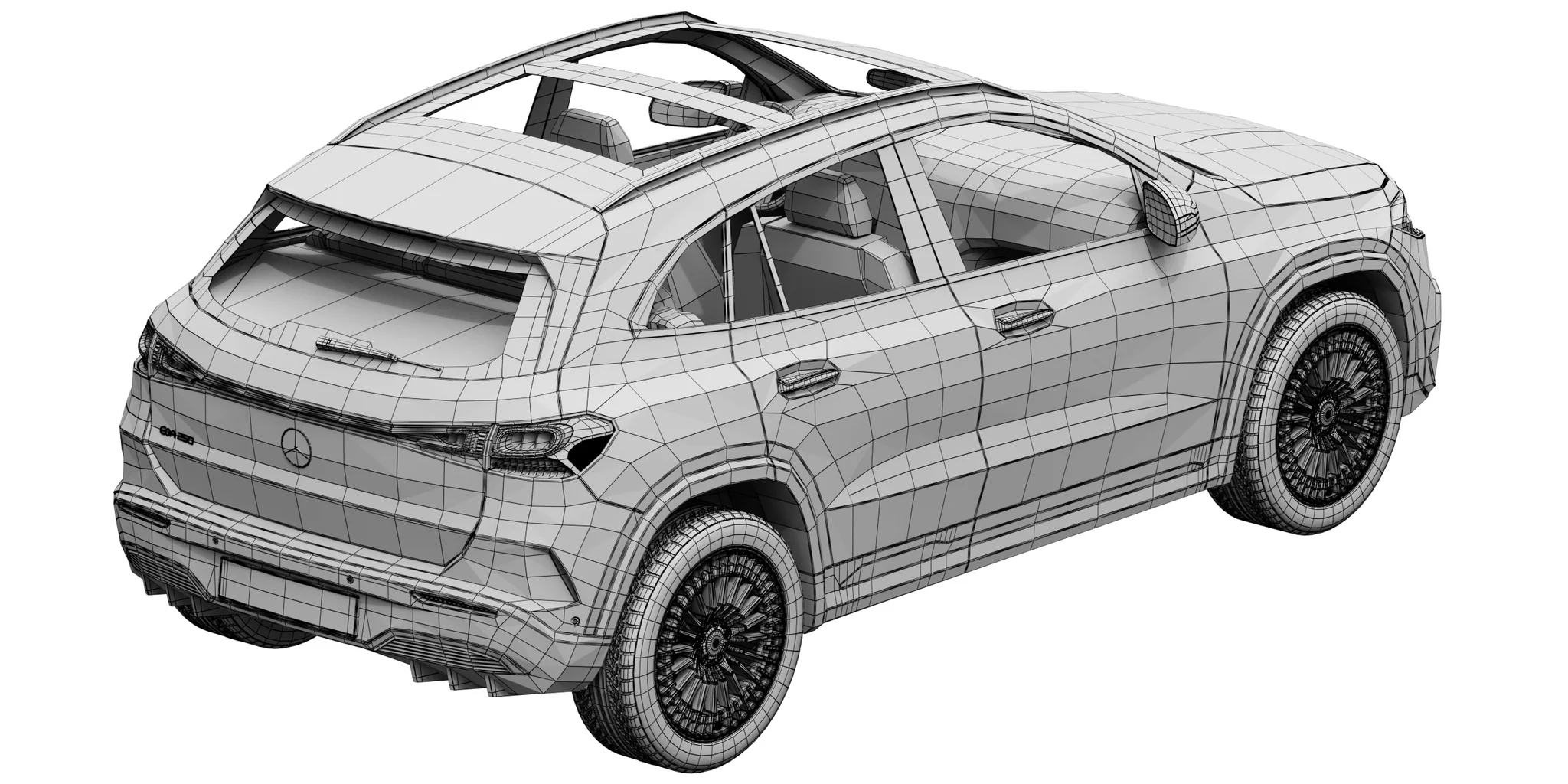 Mercedes Benz EQA, 3D model preview 35