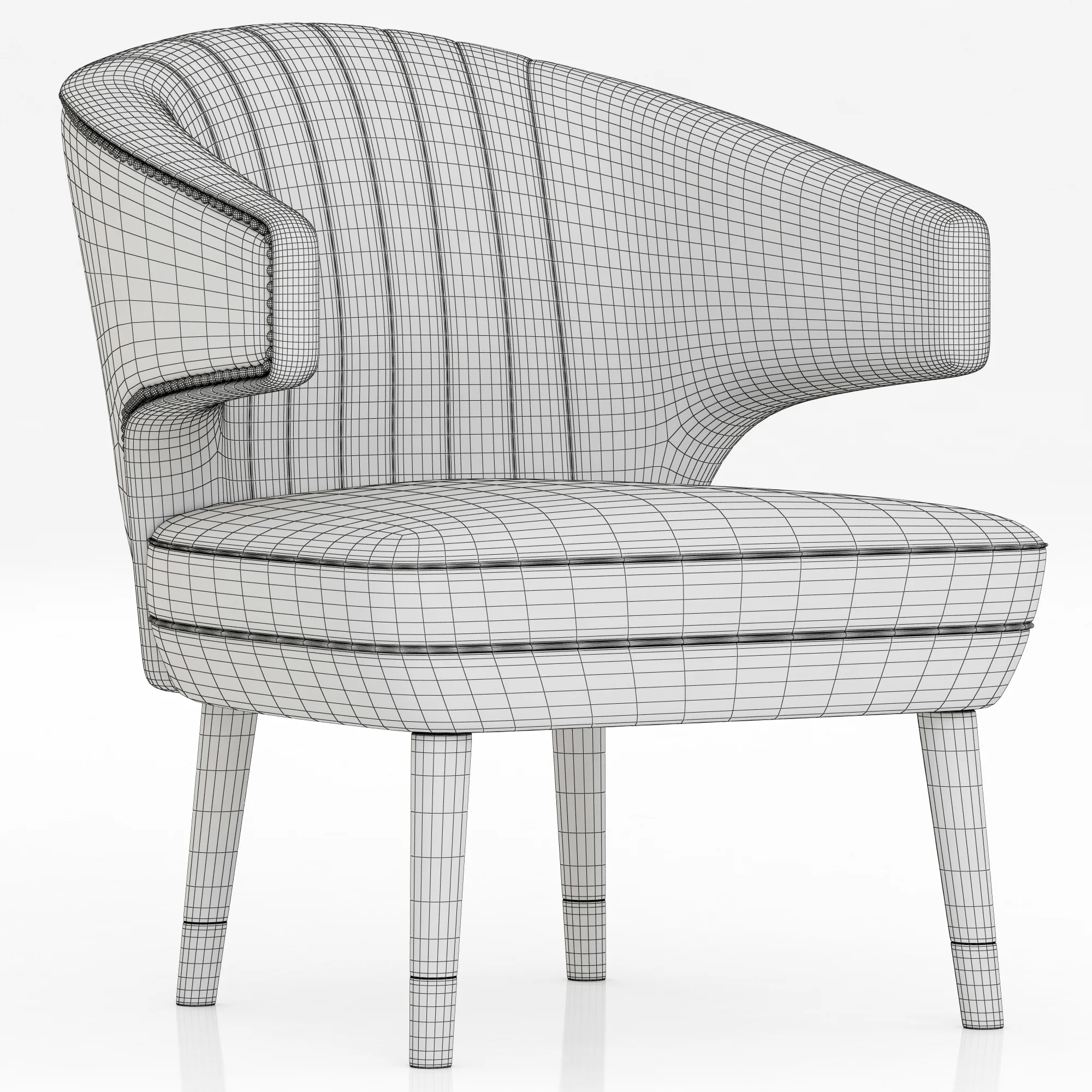 Brabbu IBIS ARMCHAIR — 3D model preview 2