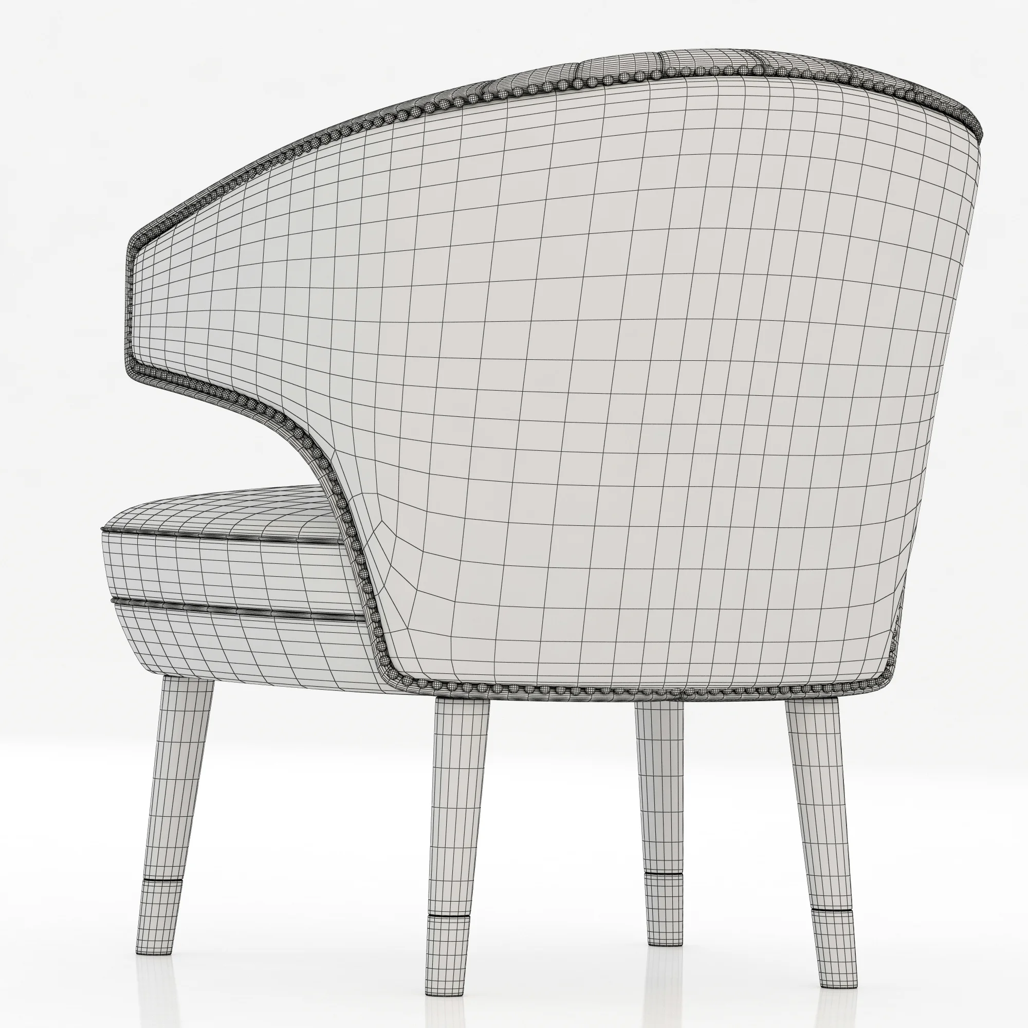 Brabbu IBIS ARMCHAIR — 3D model preview 6