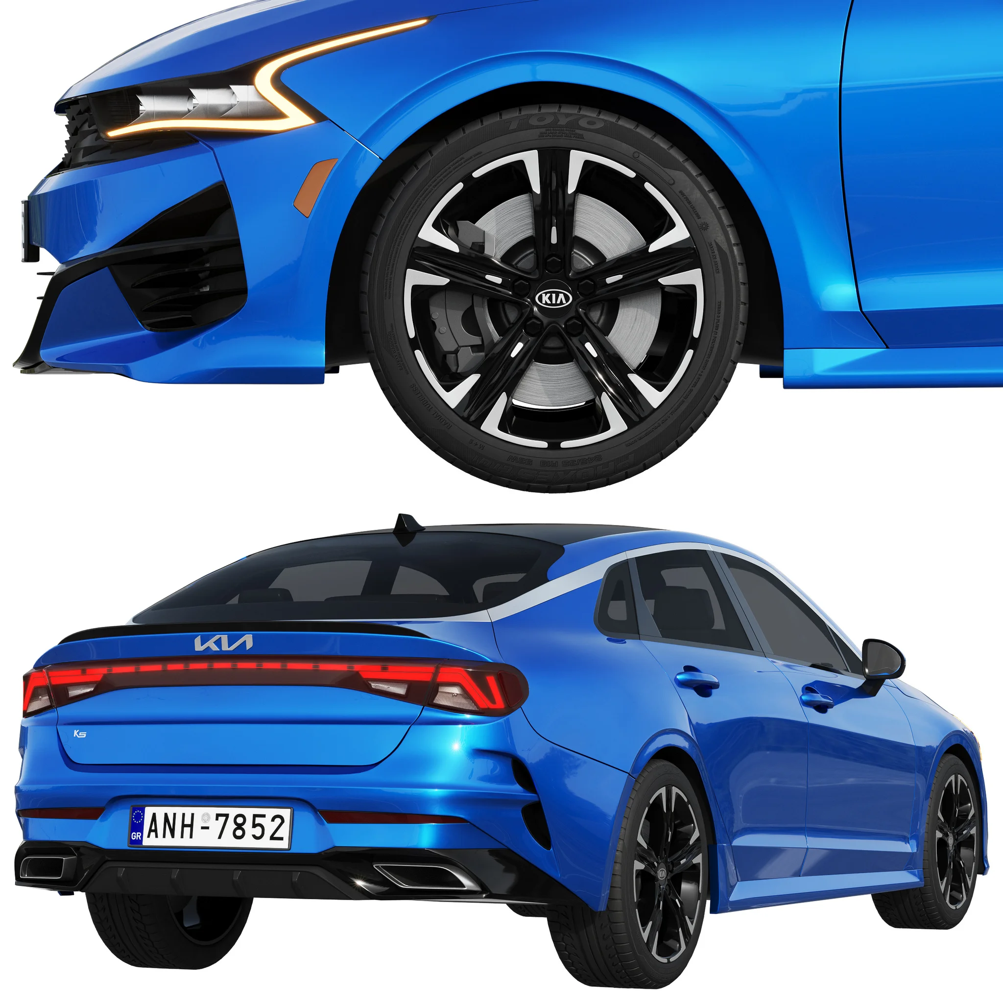 Kia K5, 3D model preview 2