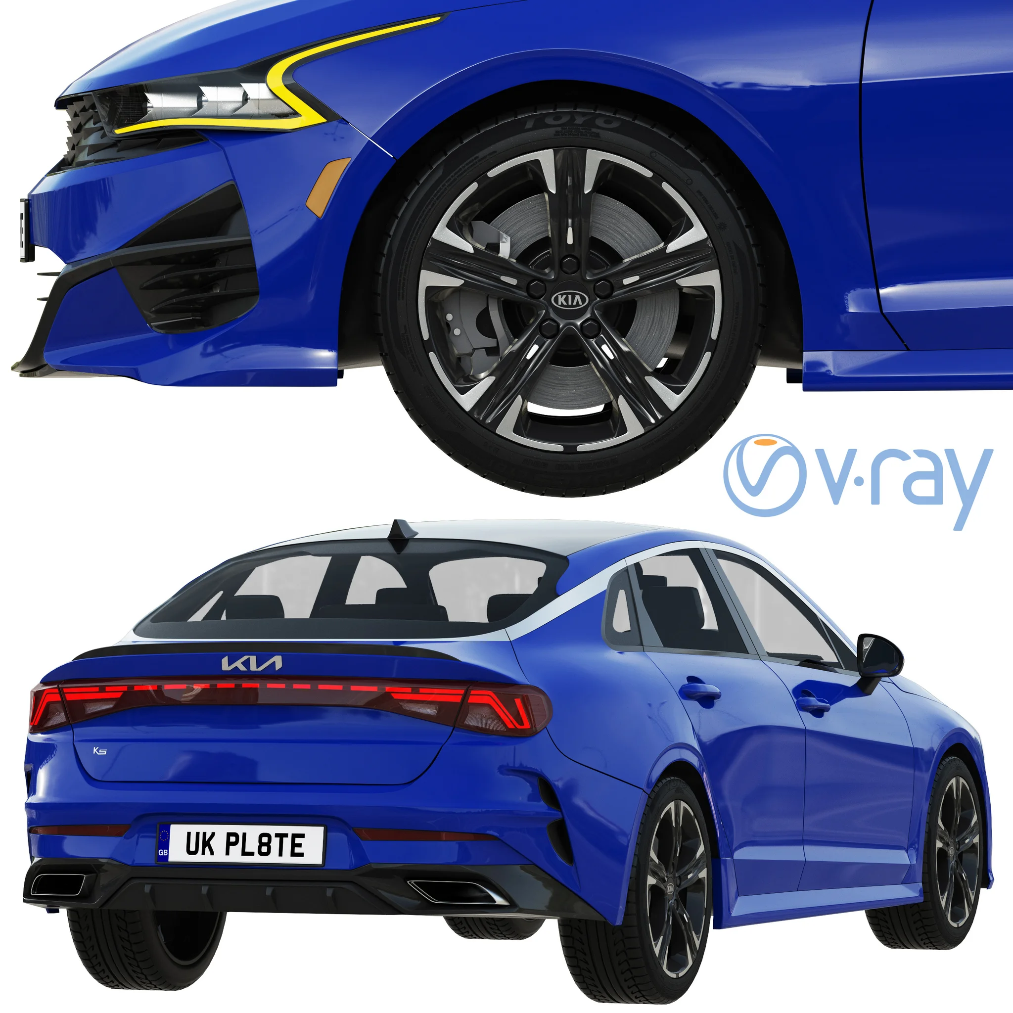 Kia K5, 3D model preview 4