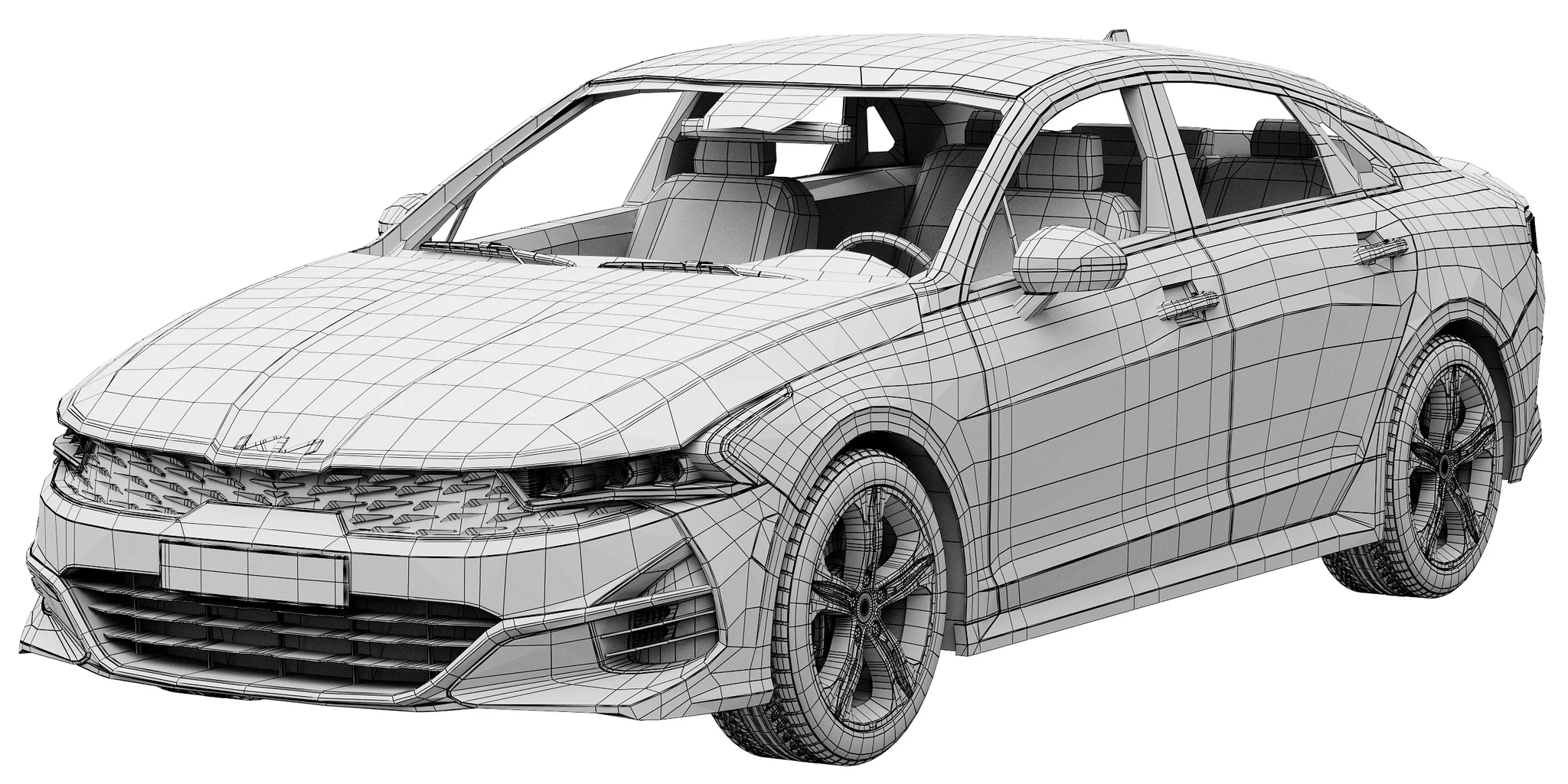 Kia K5, 3D model preview 12
