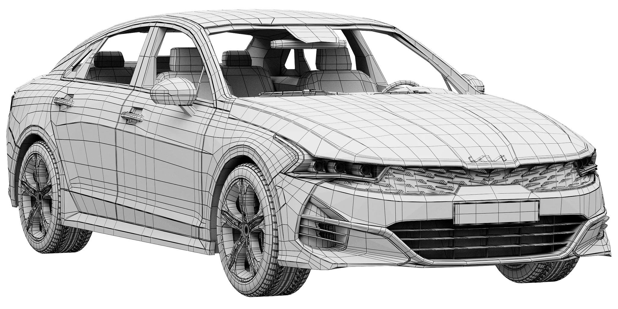 Kia K5, 3D model preview 17