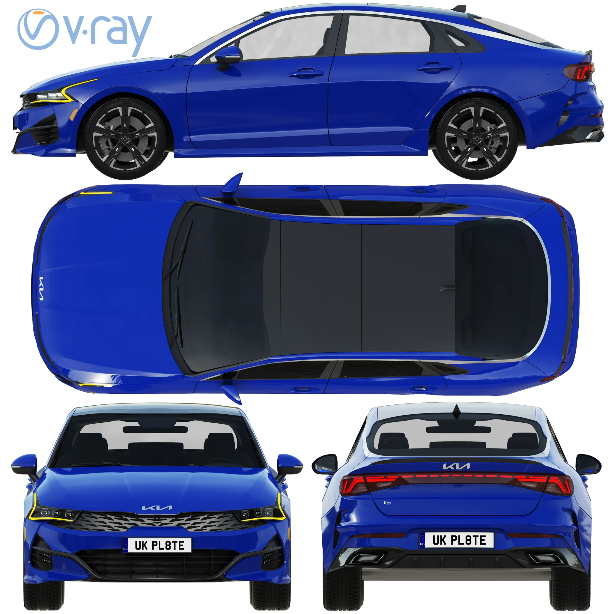 Kia K5, 3D model preview 30