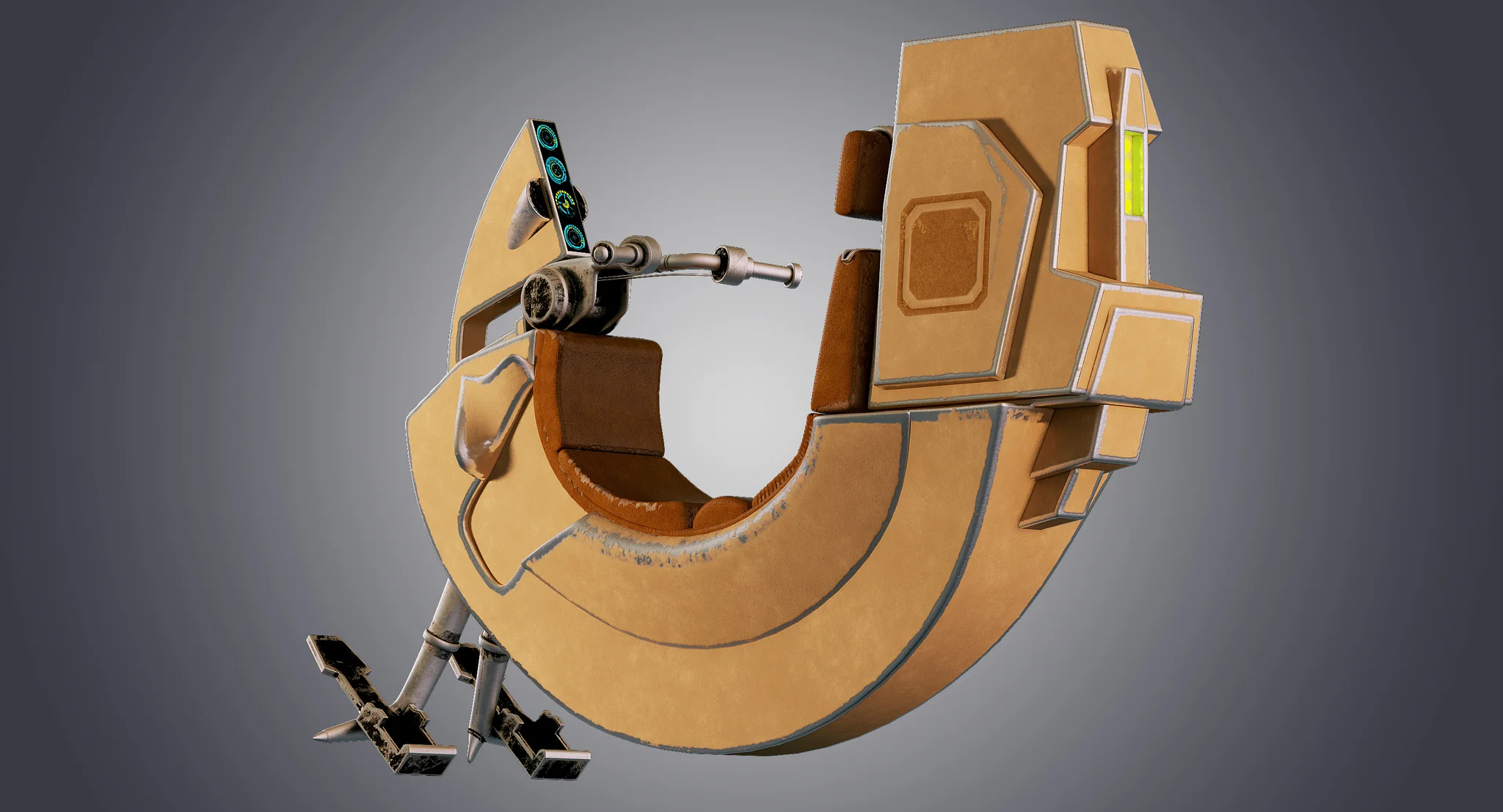 Razalon FC 20 Speeder Bike — 3D model preview 11