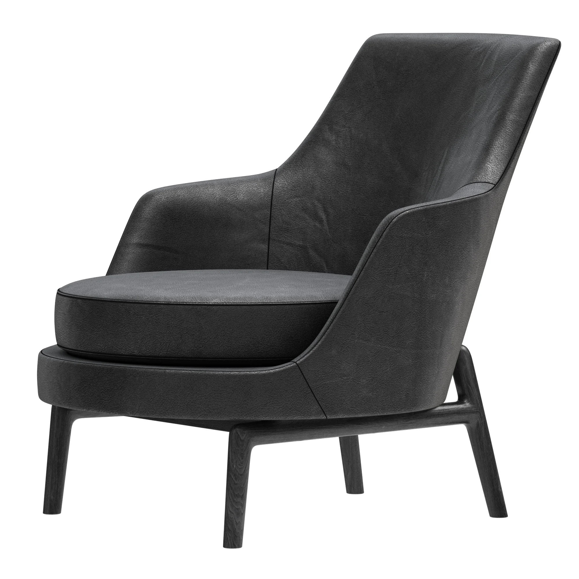 Flexform Leda Leather — 3D model preview 2