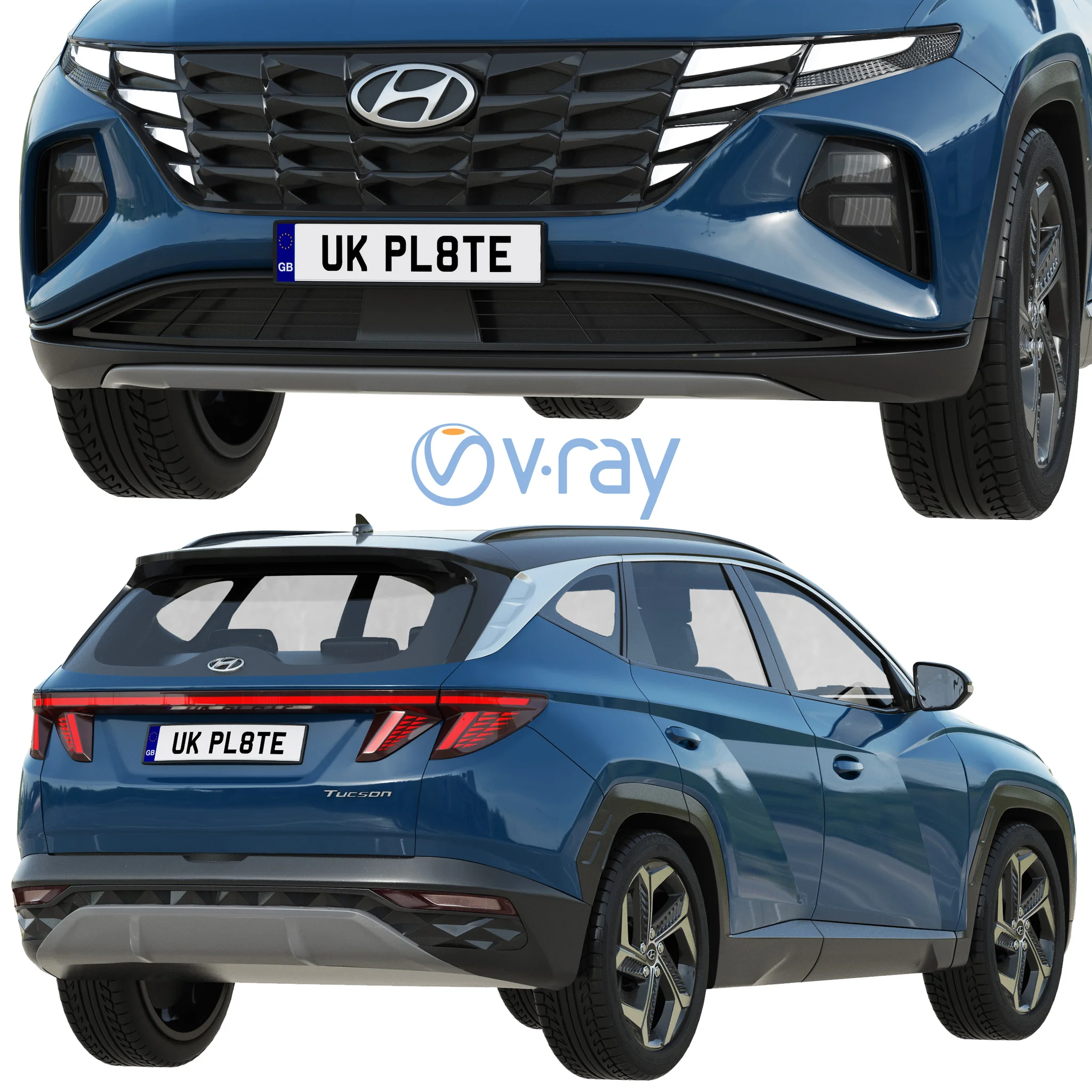 Hyundai Tucson, 3D model preview 5