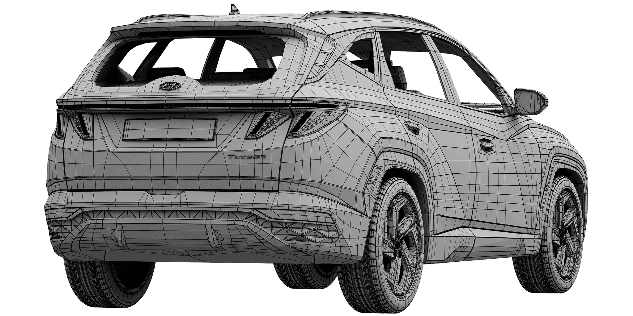 Hyundai Tucson, 3D model preview 8