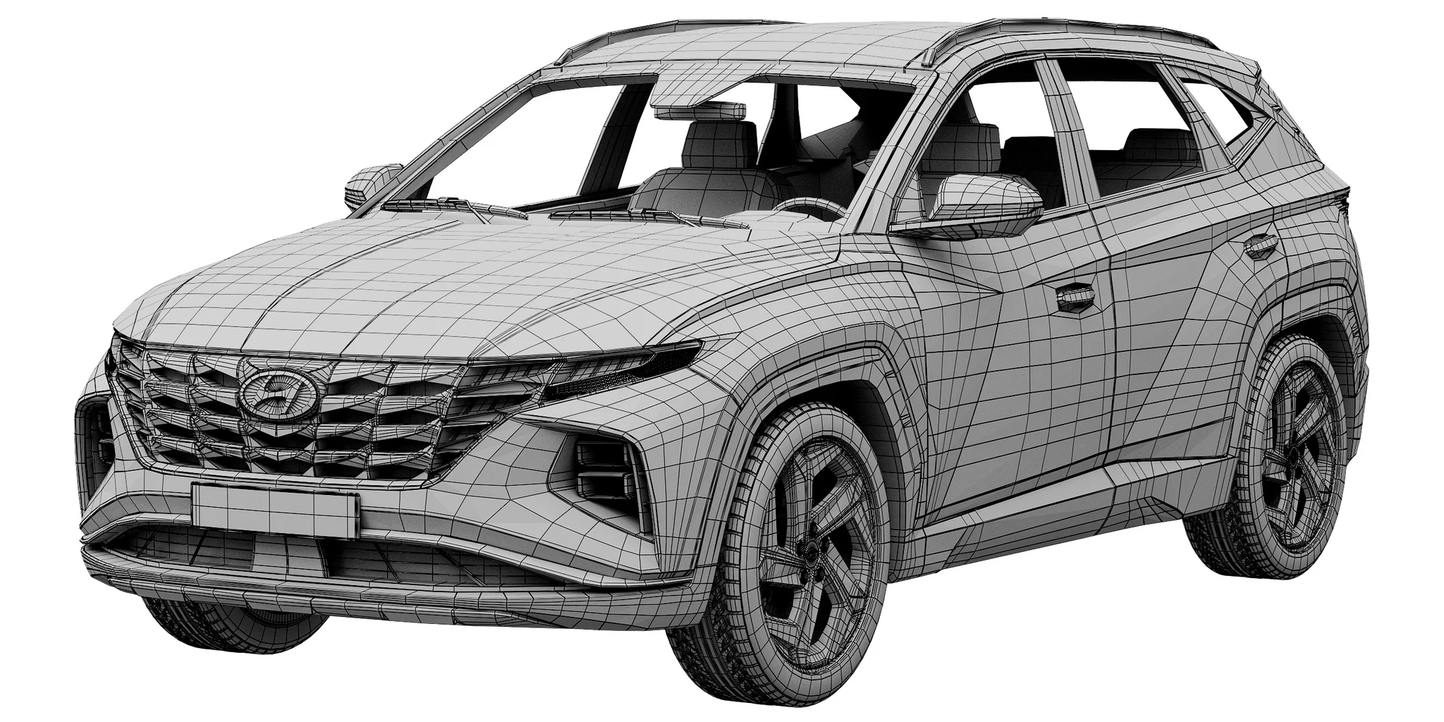 Hyundai Tucson, 3D model preview 12
