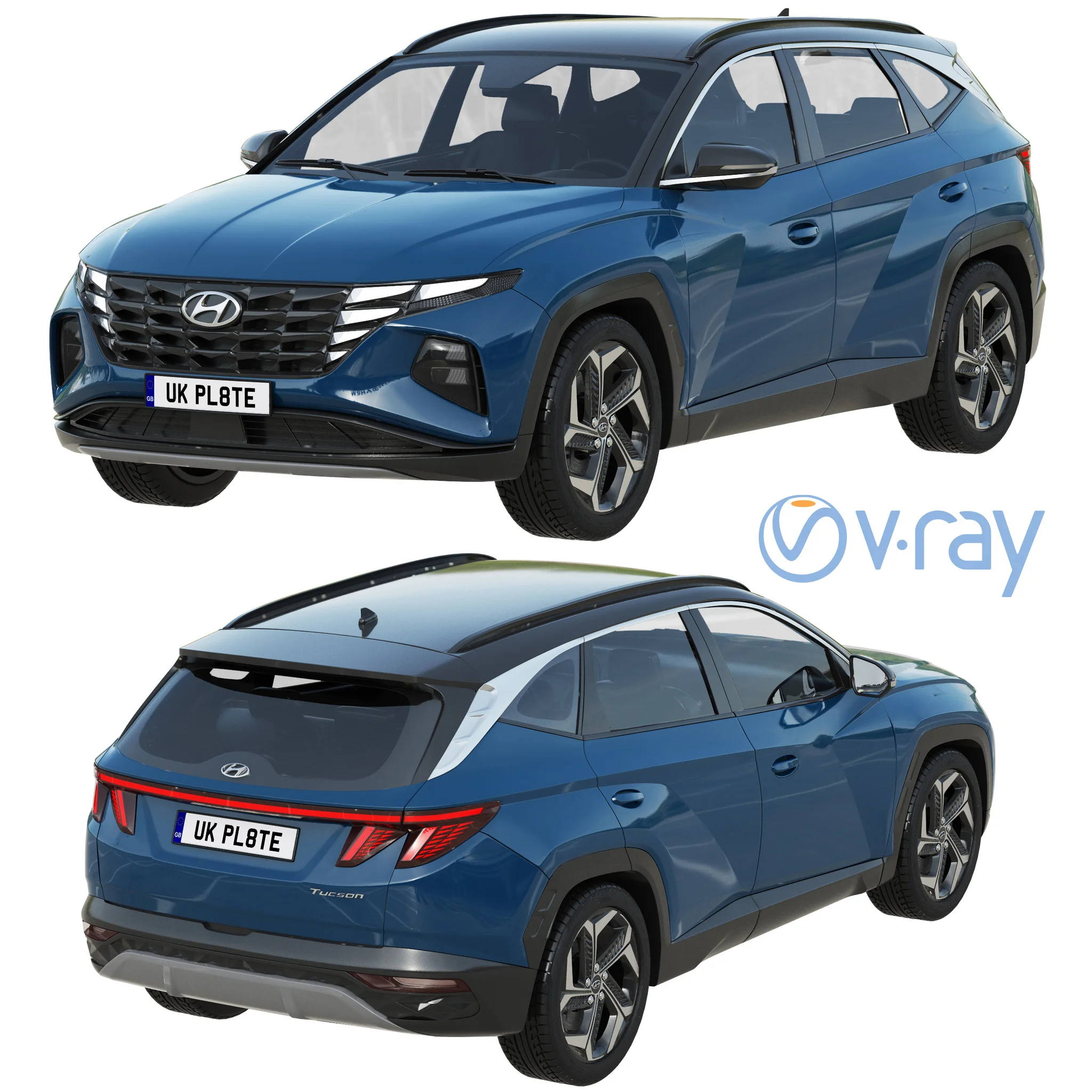 Hyundai Tucson, 3D model preview 14