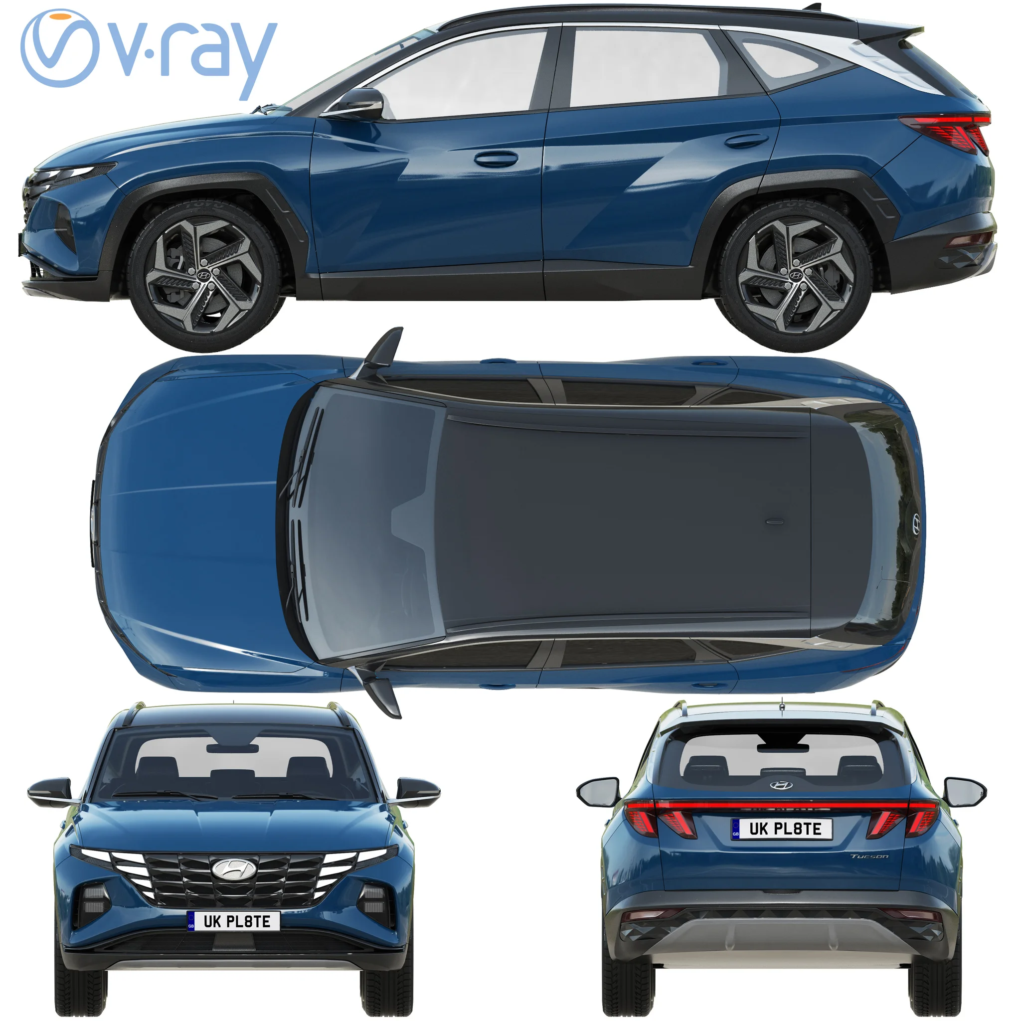 Hyundai Tucson, 3D model preview 30