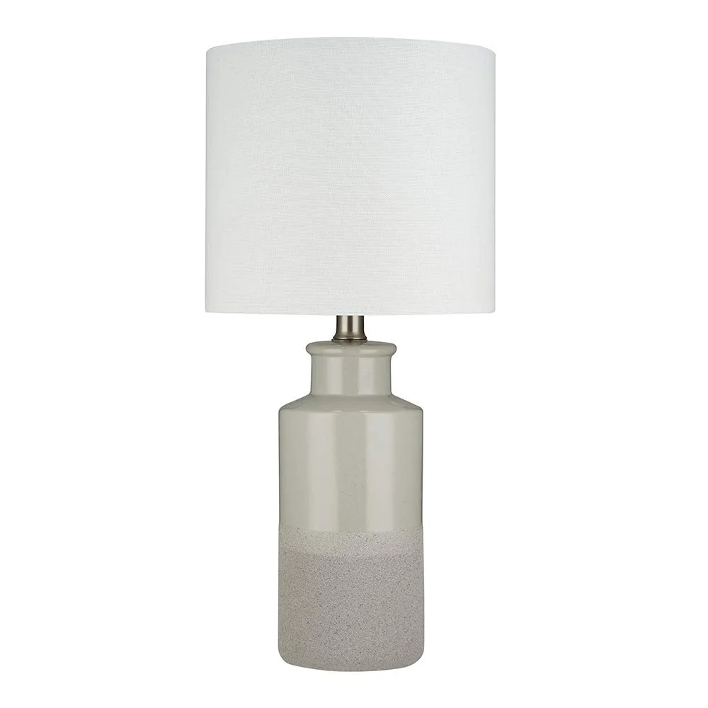 Ceramic Dip-Dyed Table Lamp with Drum Shade