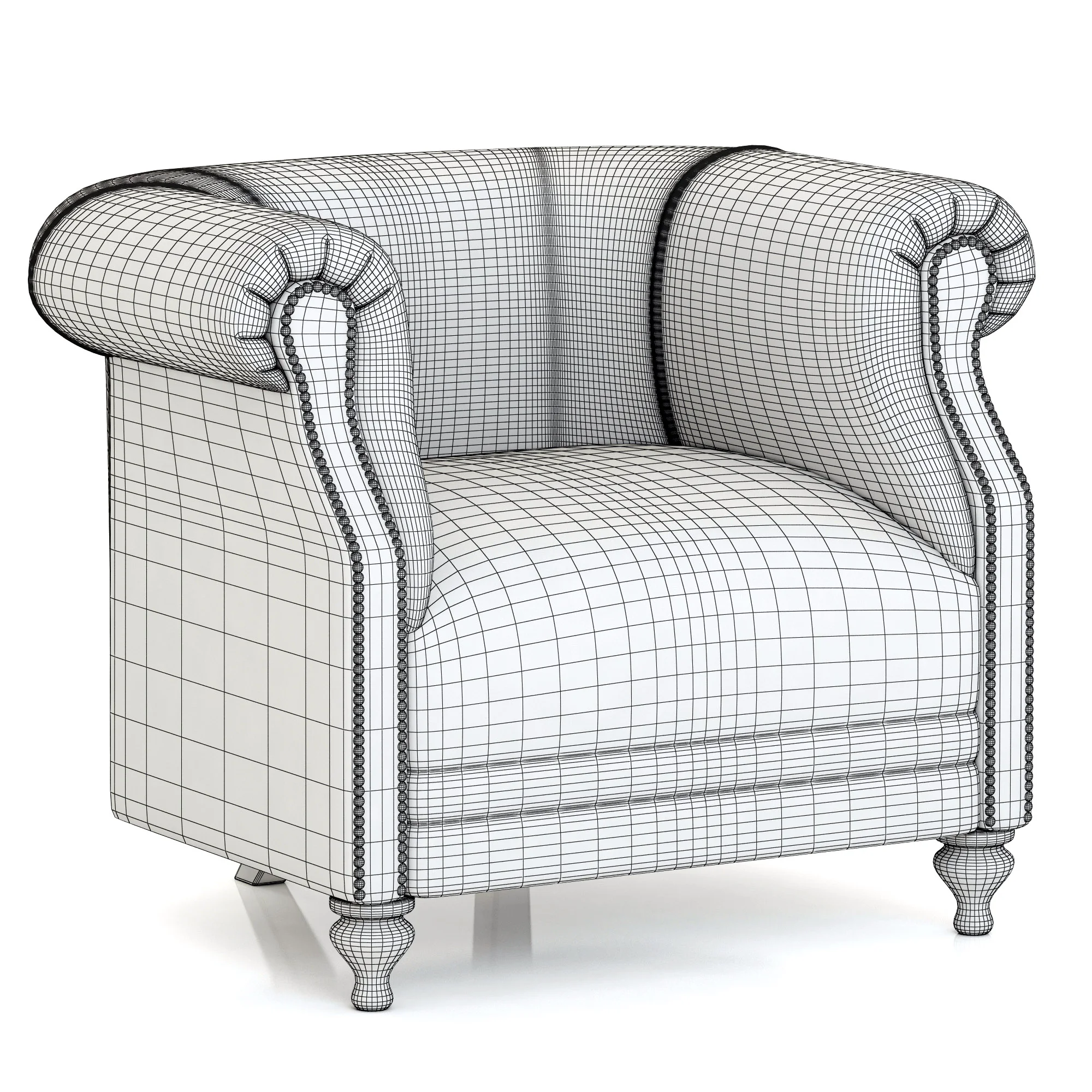 Dantone Home Marlou Armchair — 3D model preview 2