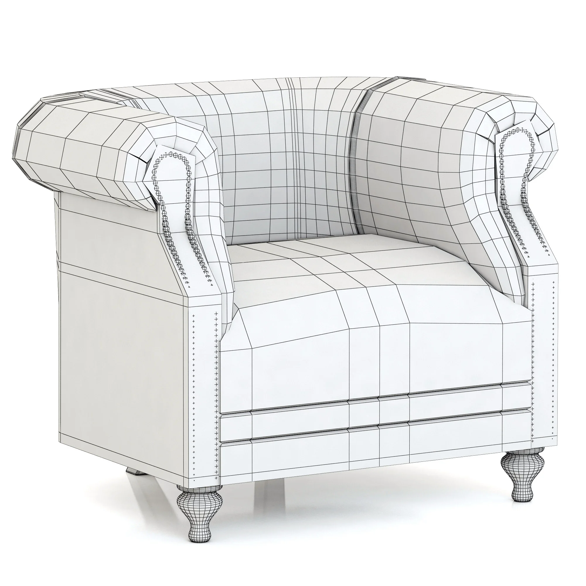 Dantone Home Marlou Armchair — 3D model preview 3