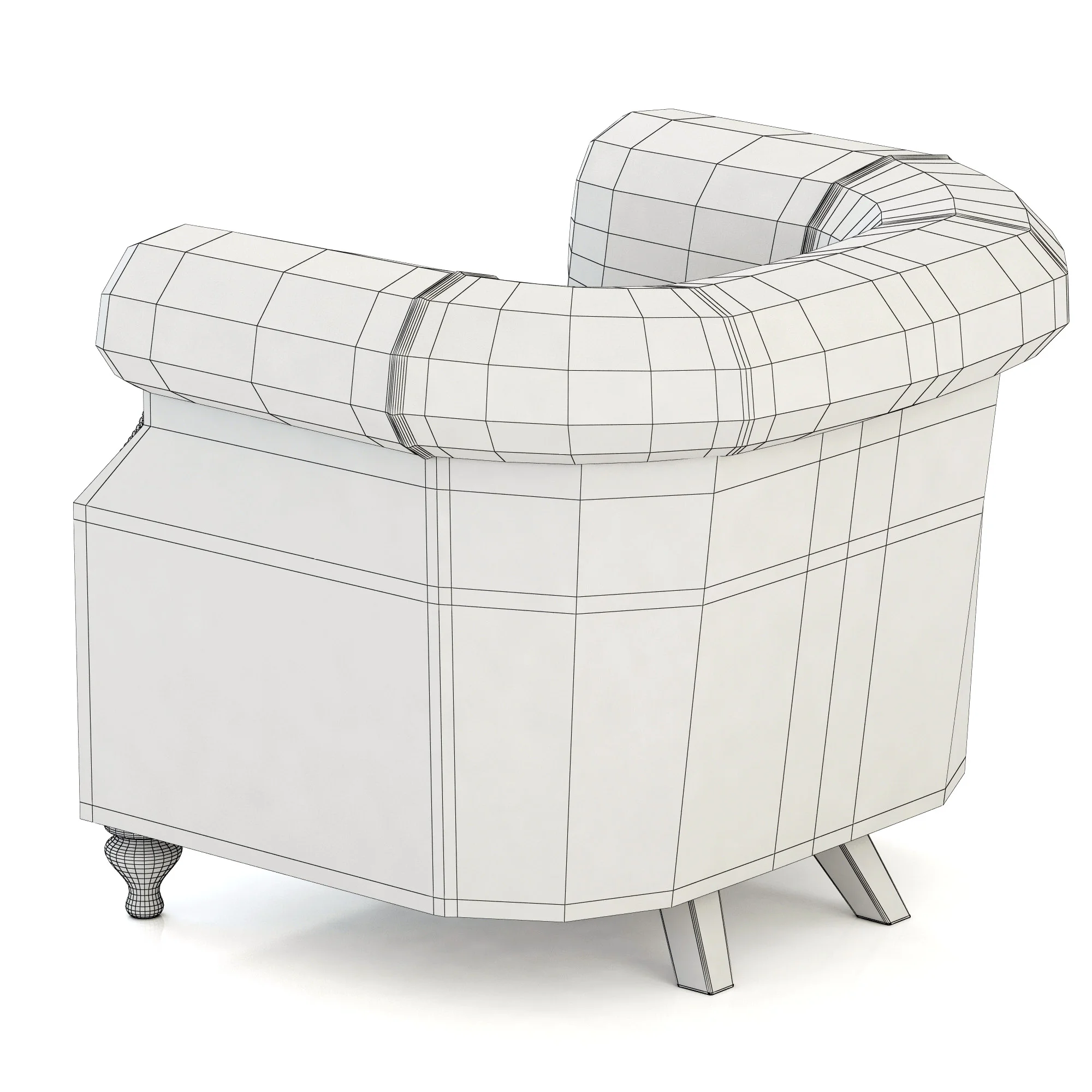 Dantone Home Marlou Armchair — 3D model preview 8