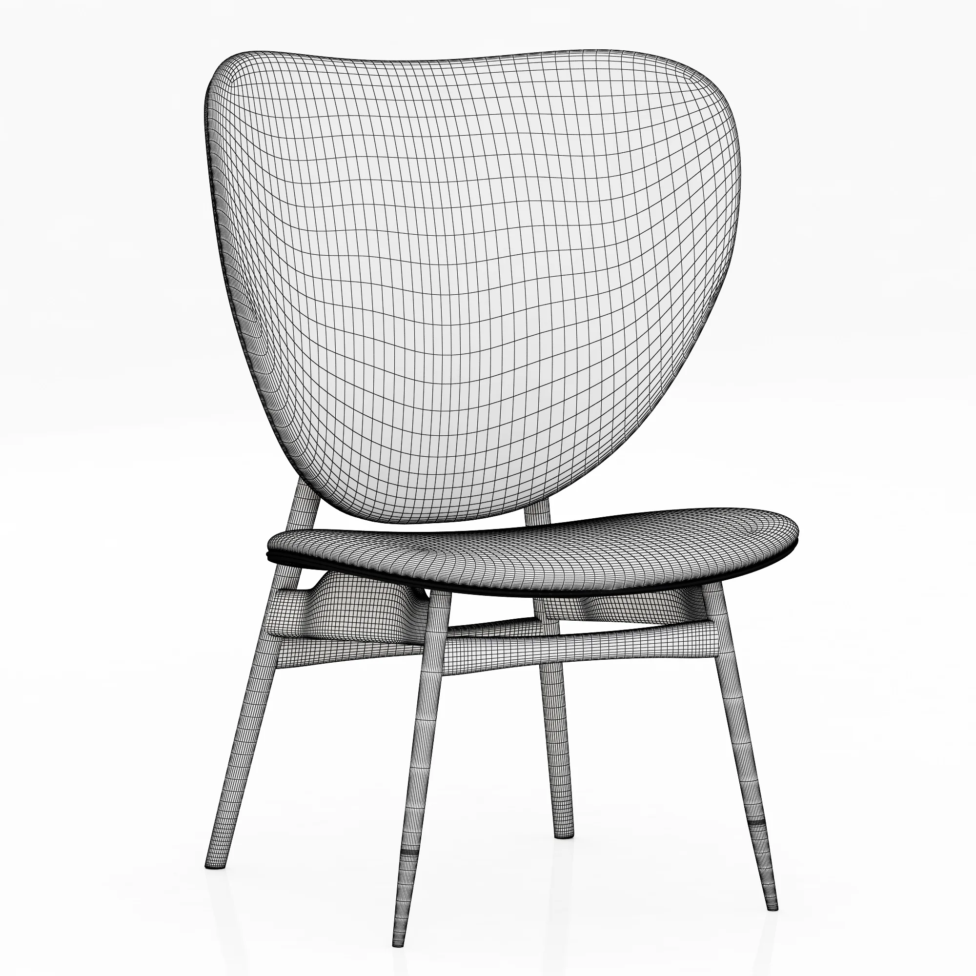 Baxter Alvaro Chair — 3D model preview 6