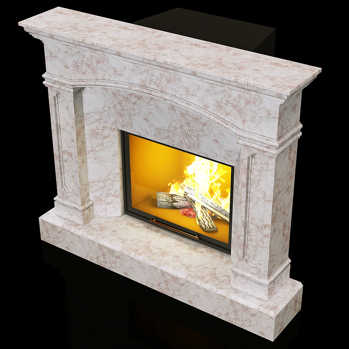 Marble Fireplace9 — 3D model preview 3