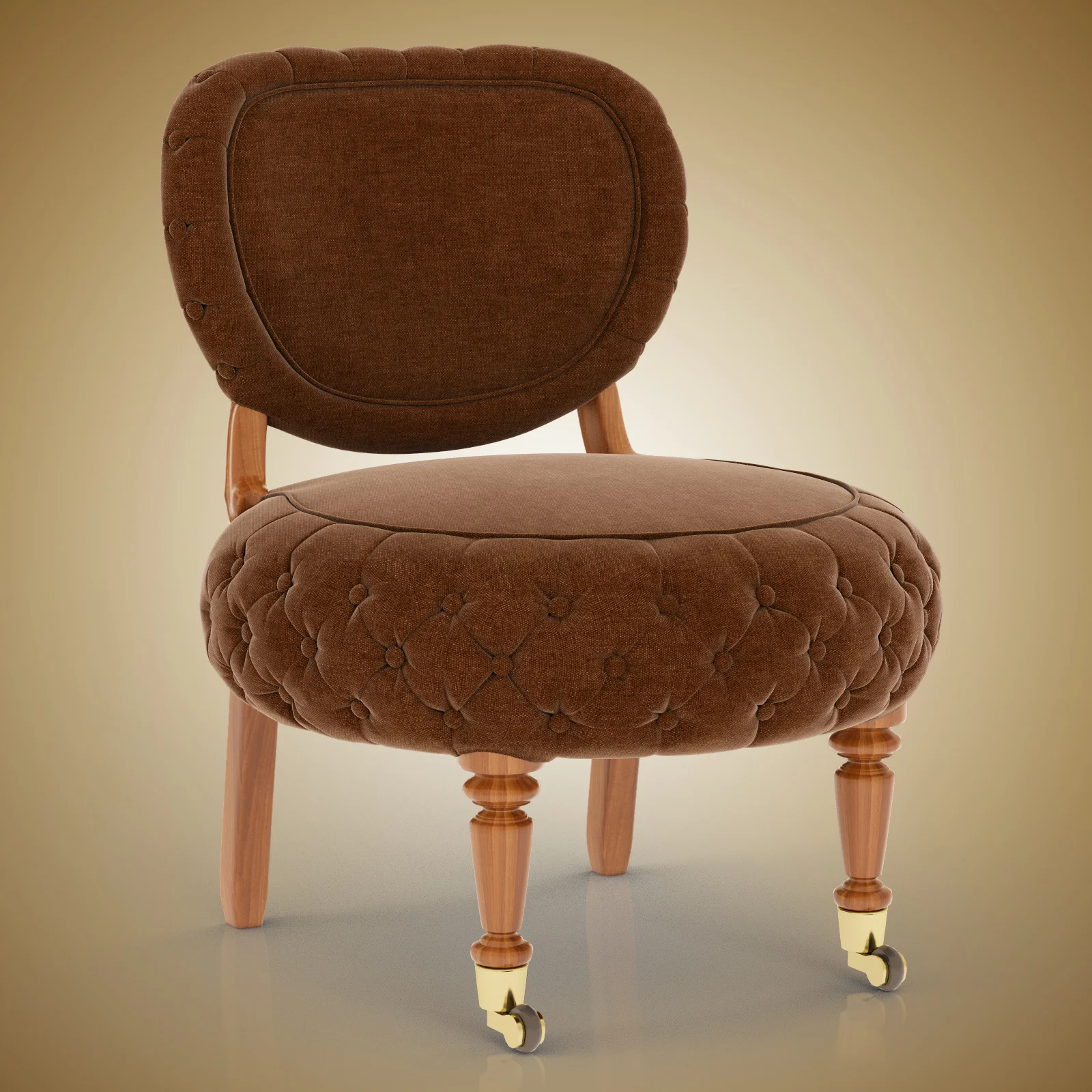 Barrio Puff Chair — 3D model preview 3