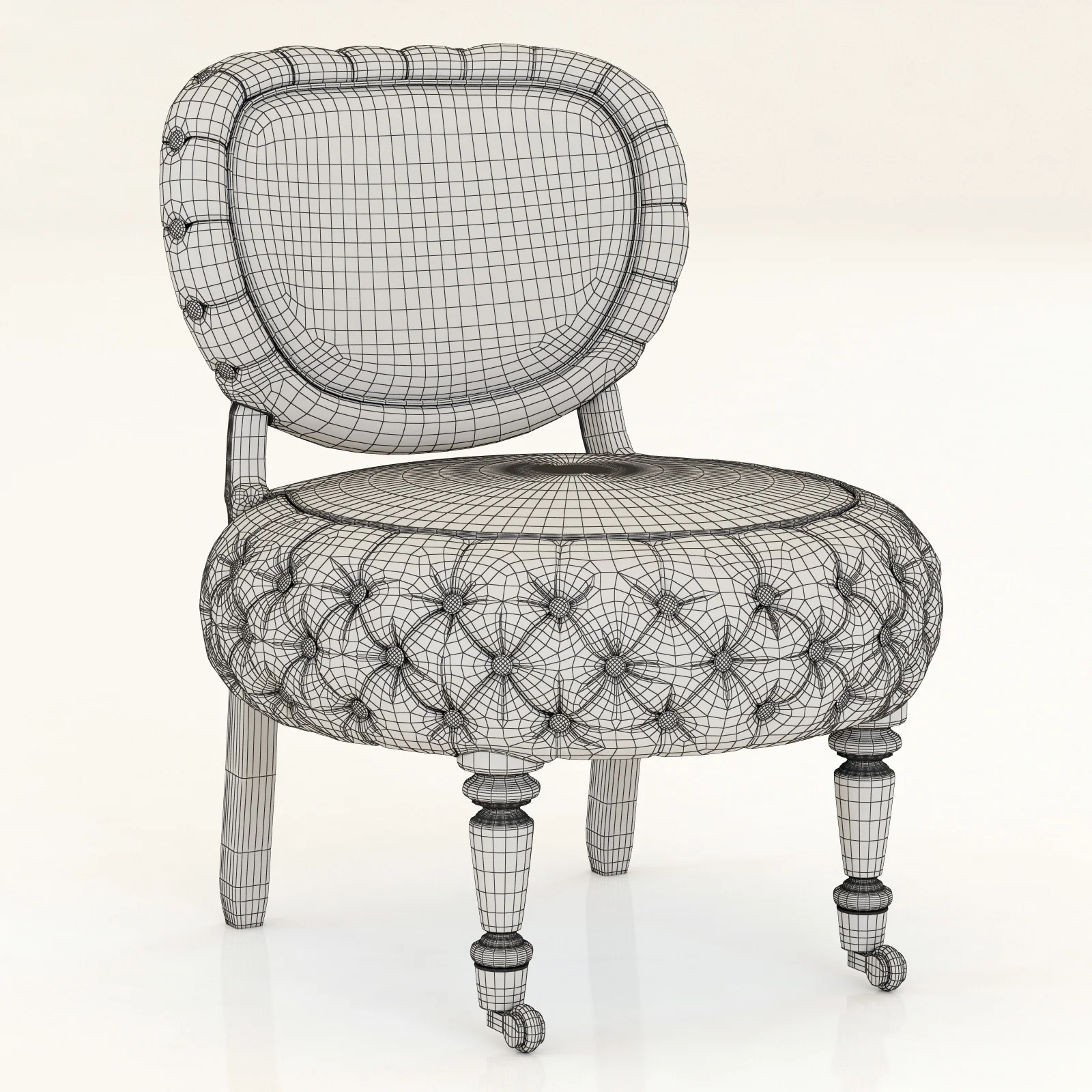 Barrio Puff Chair — 3D model preview 6