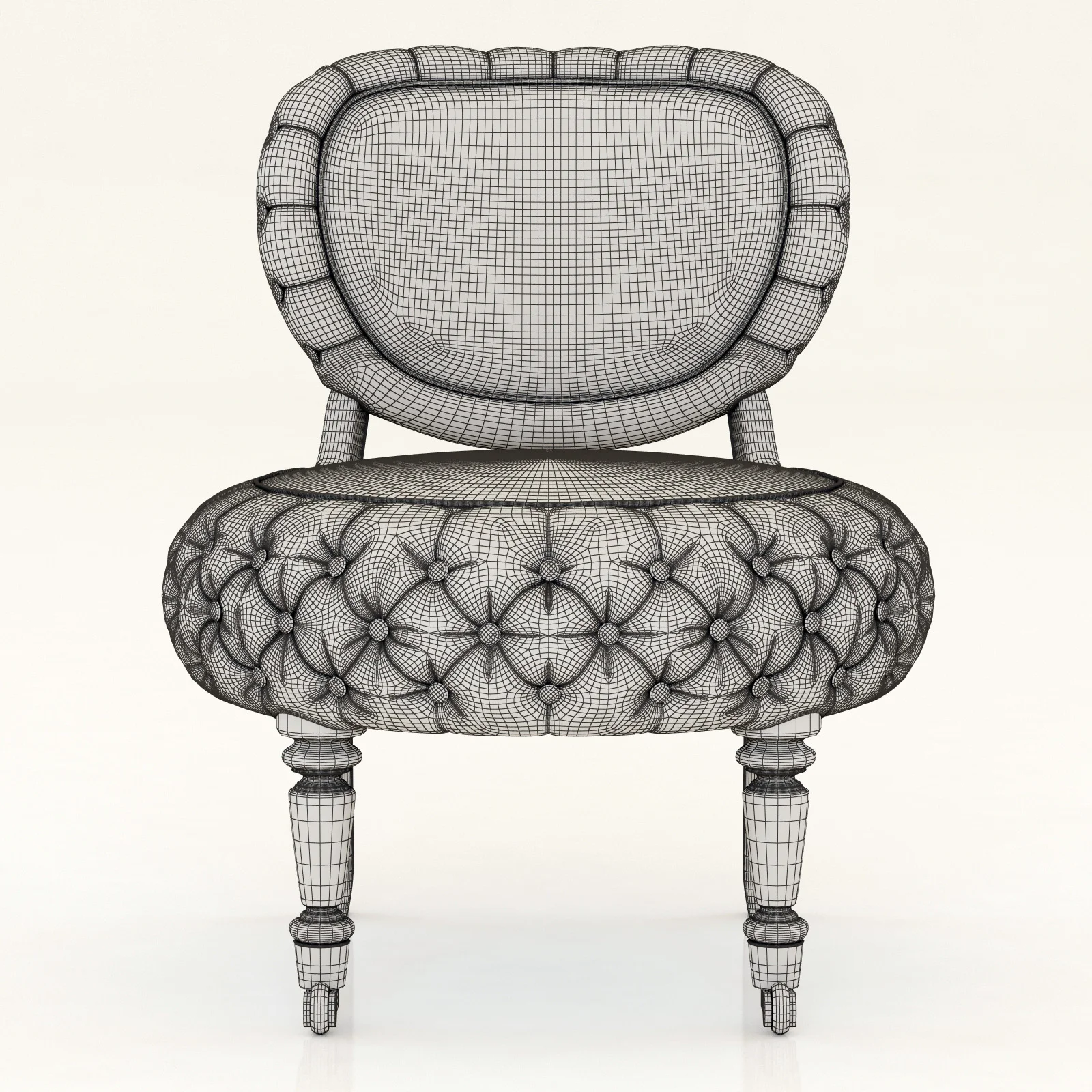 Barrio Puff Chair — 3D model preview 8