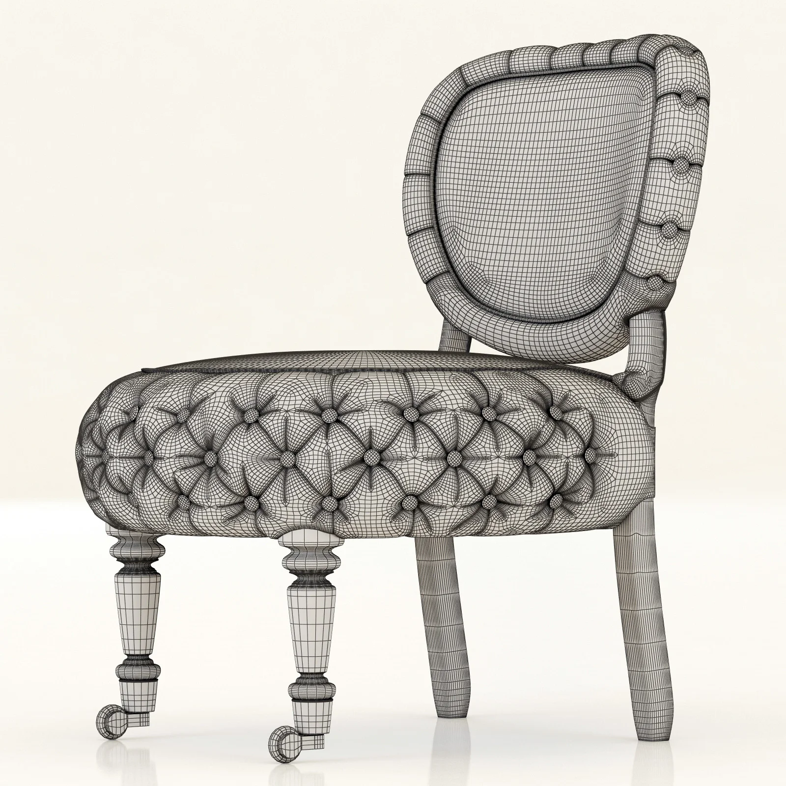 Barrio Puff Chair — 3D model preview 10