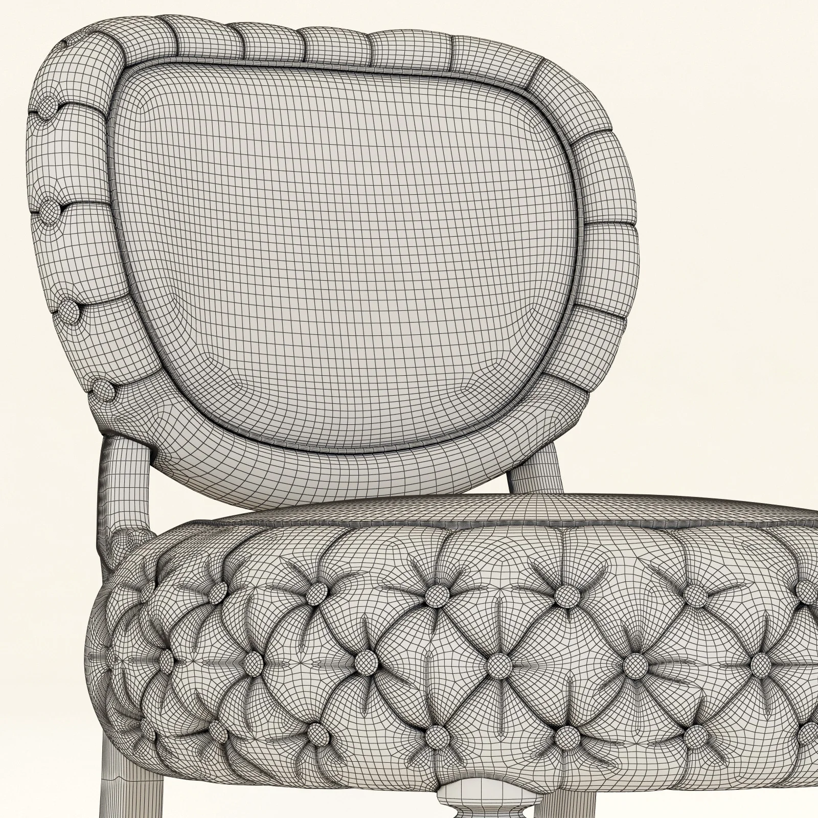 Barrio Puff Chair — 3D model preview 12